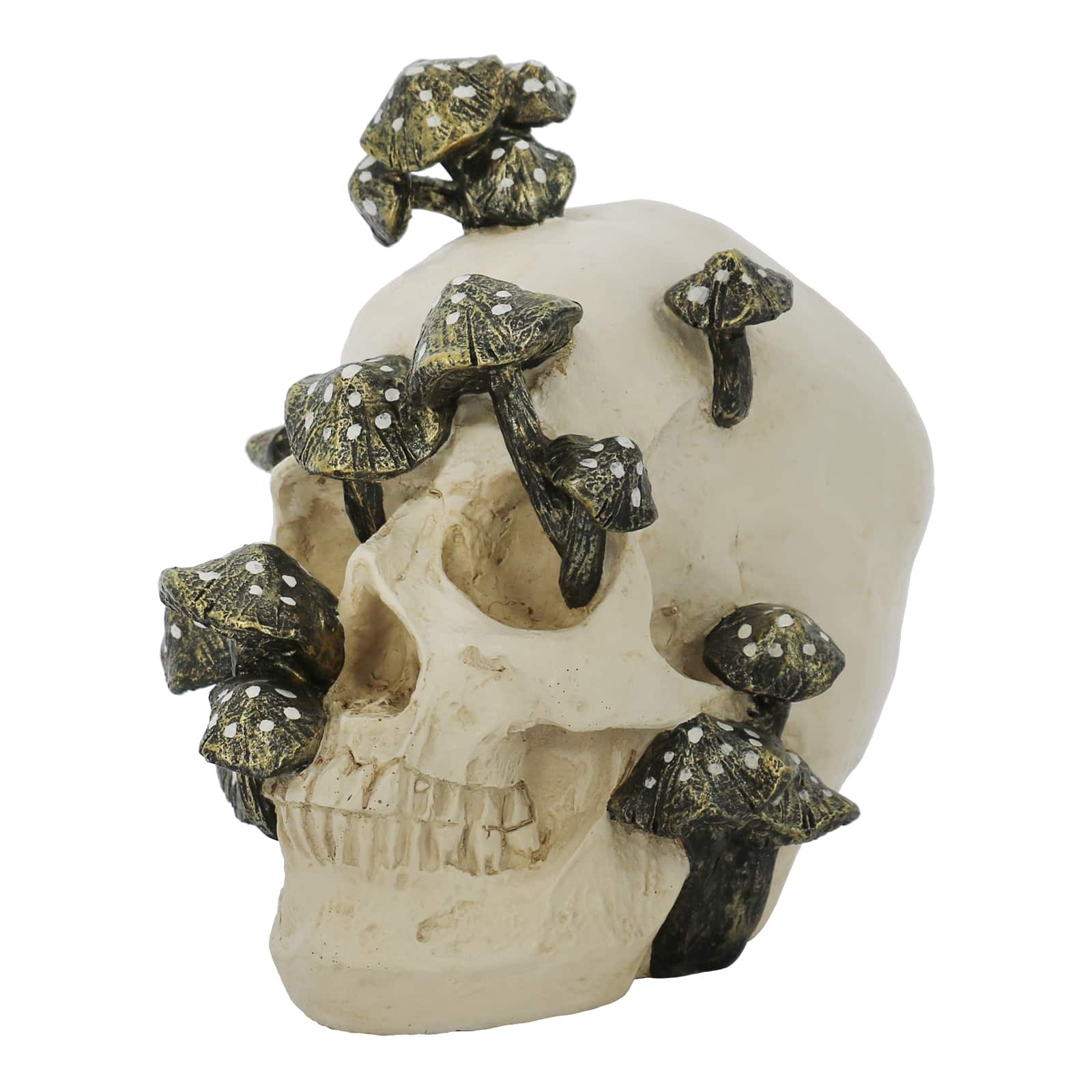 6.5&#x22; Mushroom-Covered Skull Tabletop D&#xE9;cor by Ashland&#xAE;
