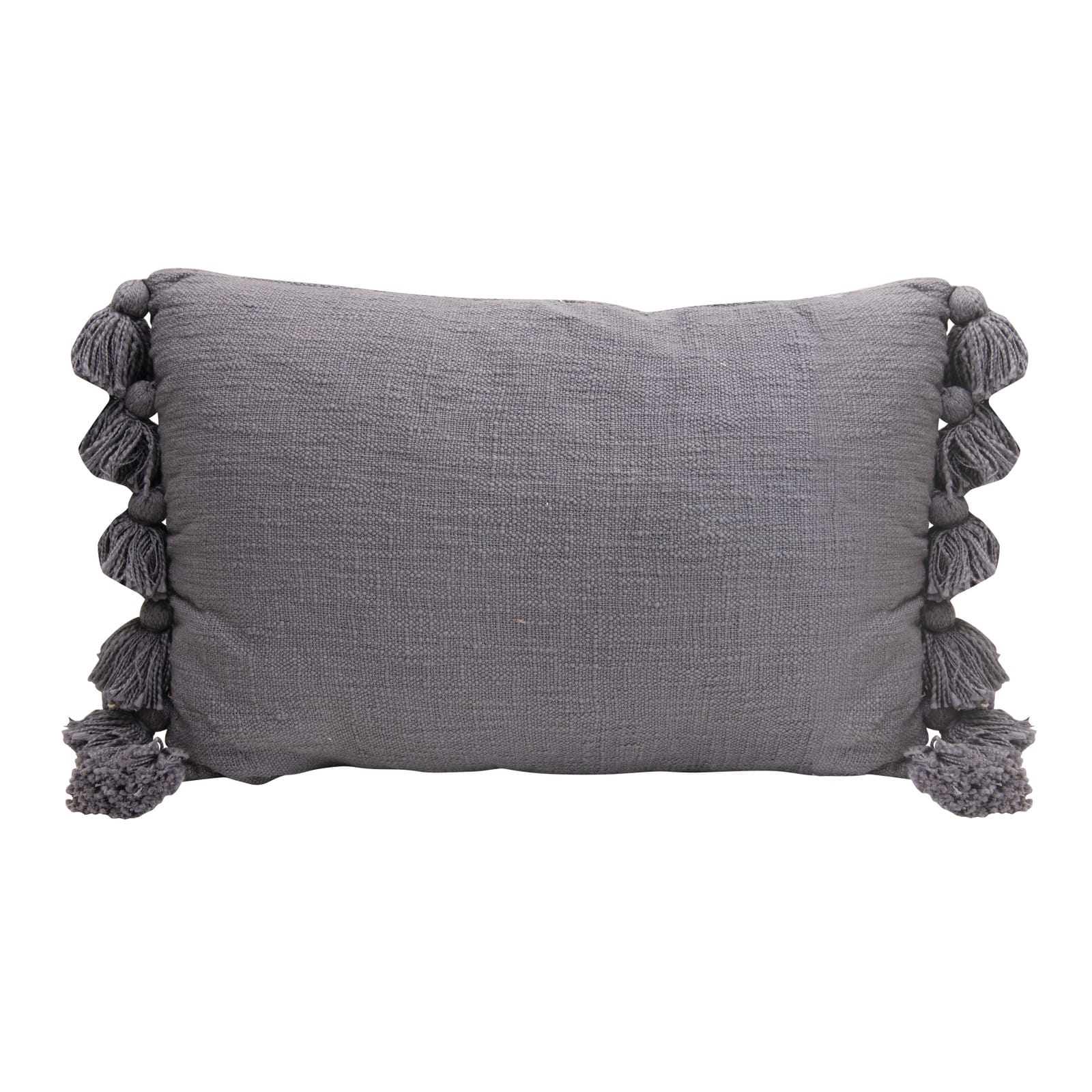 Hello Honey&#xAE; Blue Lumbar Pillow with Tassels