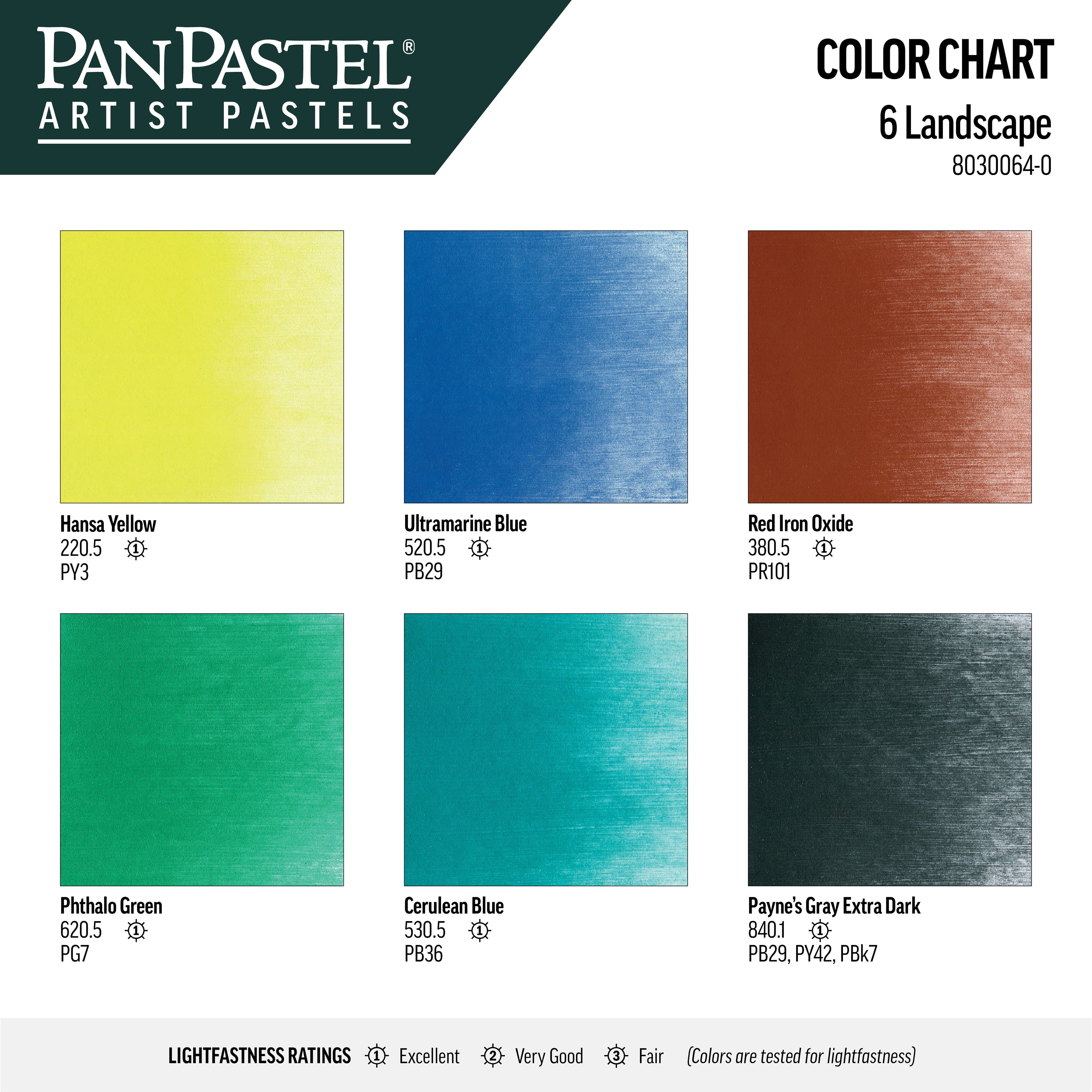 PanPastel&#xAE; 6 Color Artist Pastels Set