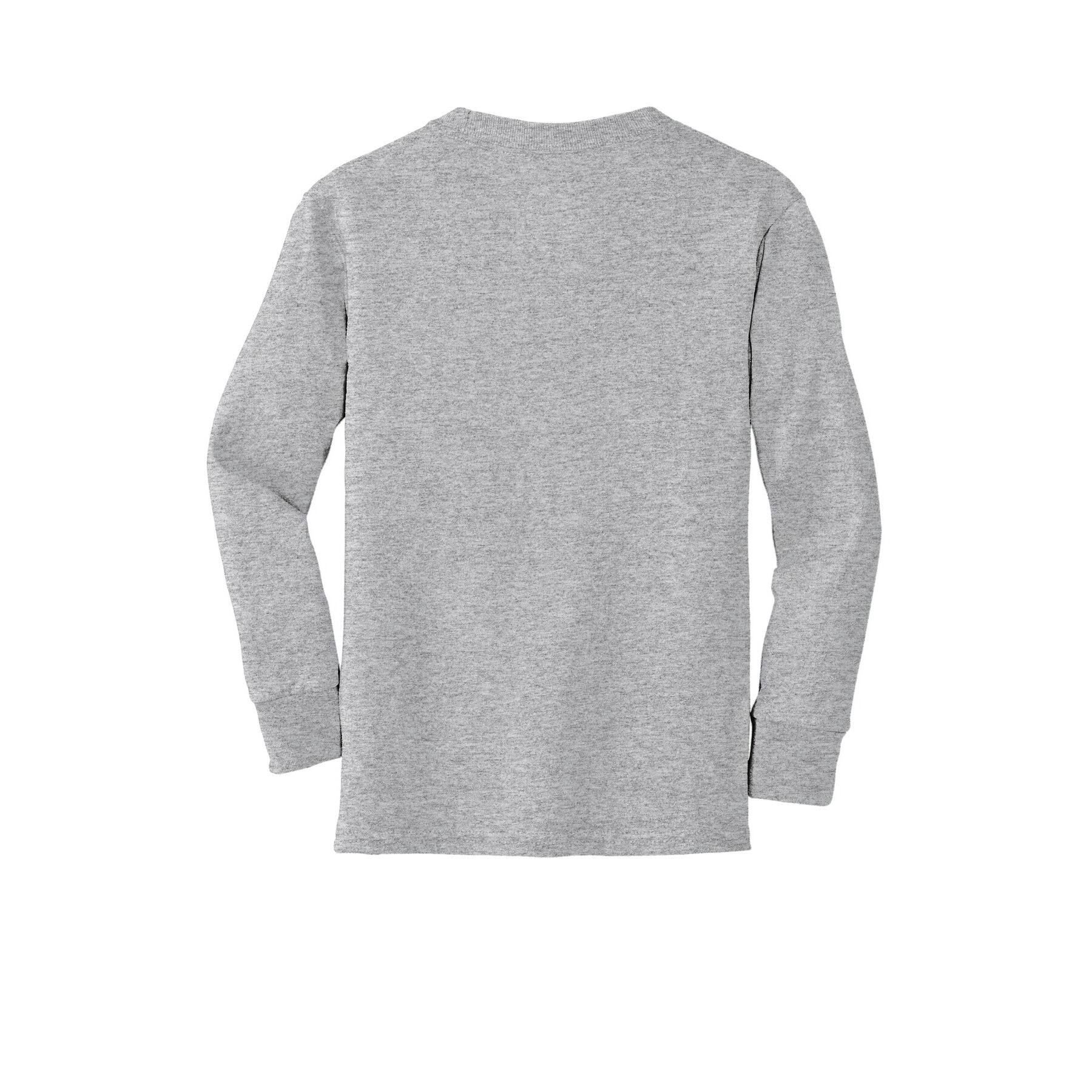 Port & Company® Youth Long Sleeve Core Cotton T-Shirt