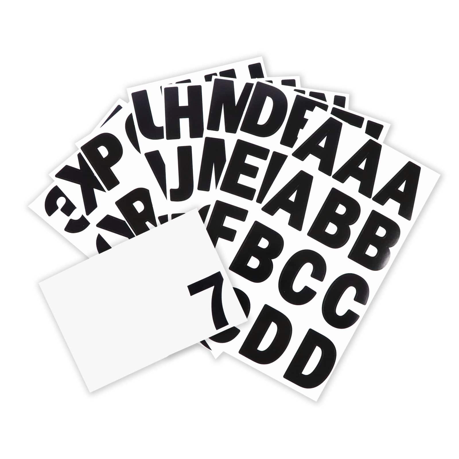 12 Pack: Black Alphabet Stickers by Recollections™