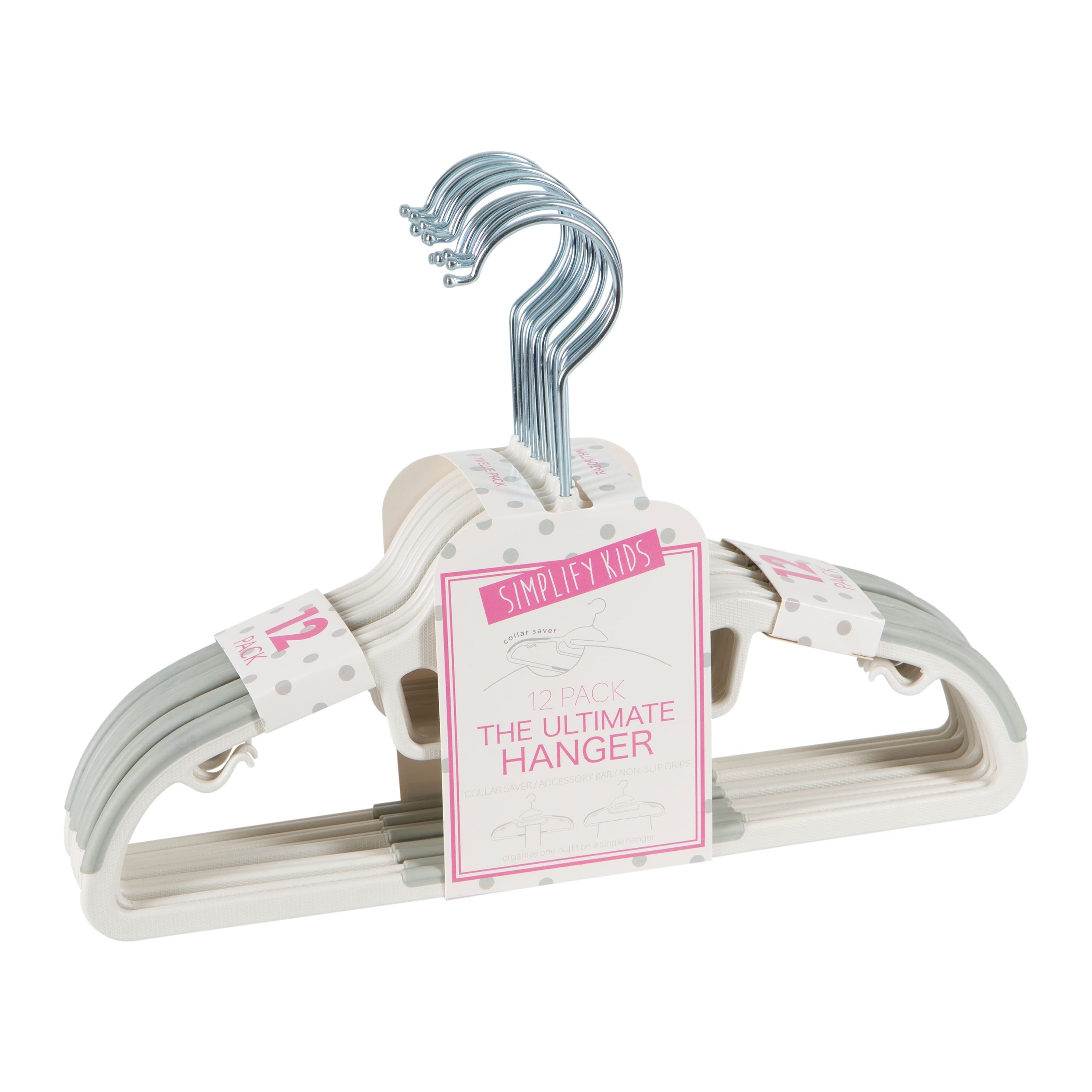 Simplify Kids Collar Saver Ultimate Hangers, 12ct.