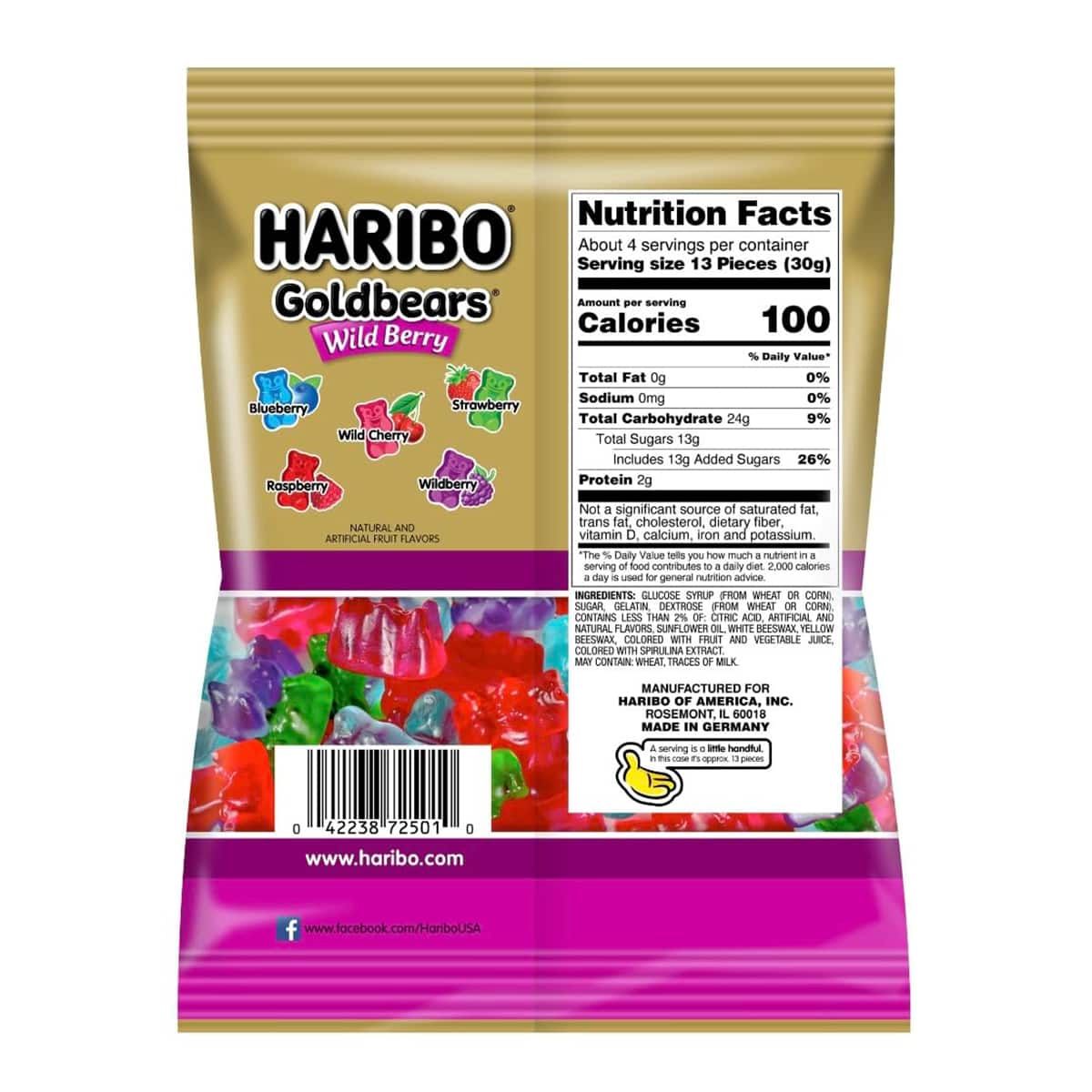Haribo&#xAE; Goldbears&#xAE; Wild Berry Gummi Candy