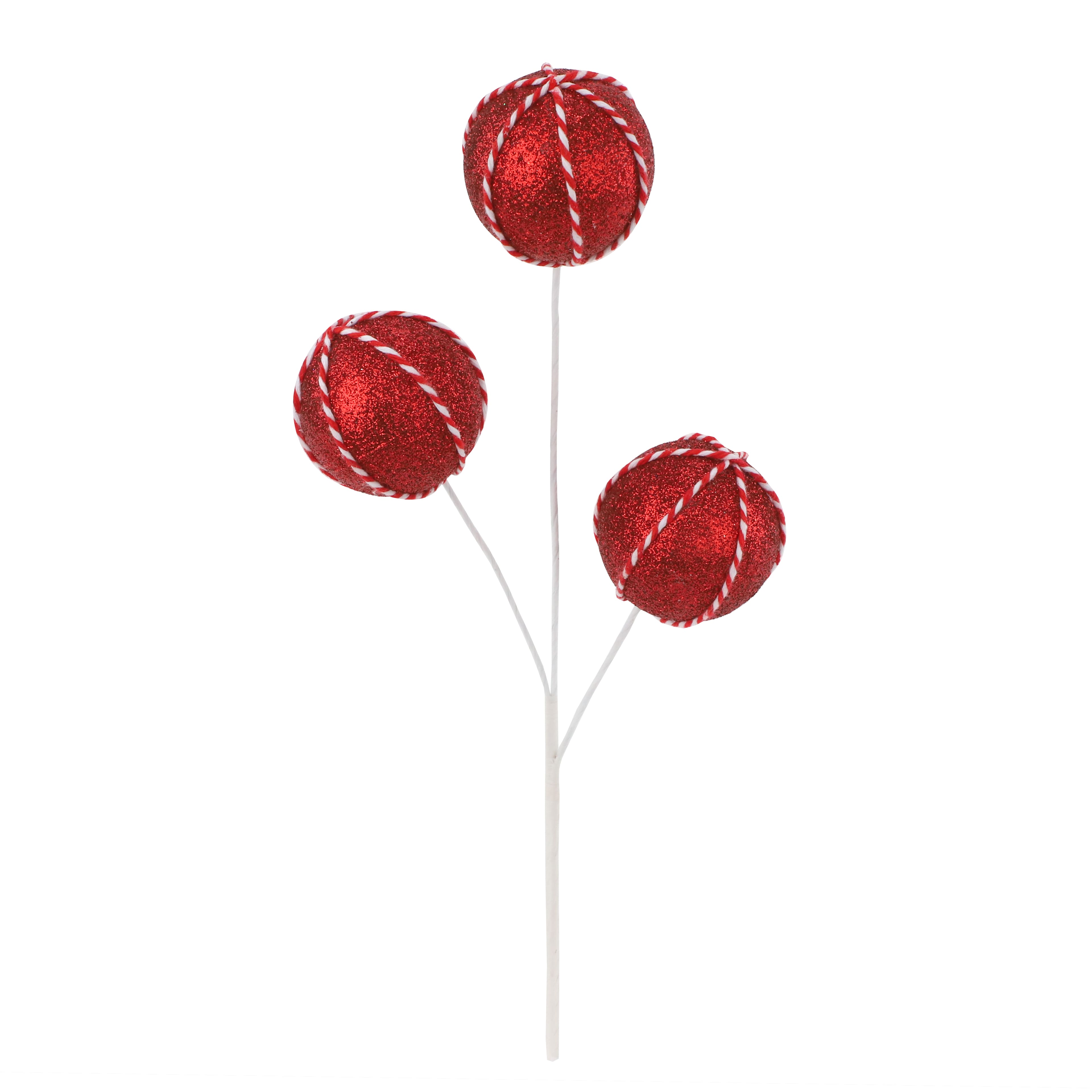11.75&#x22; Red Ball Ornament Pick by Ashland&#xAE;