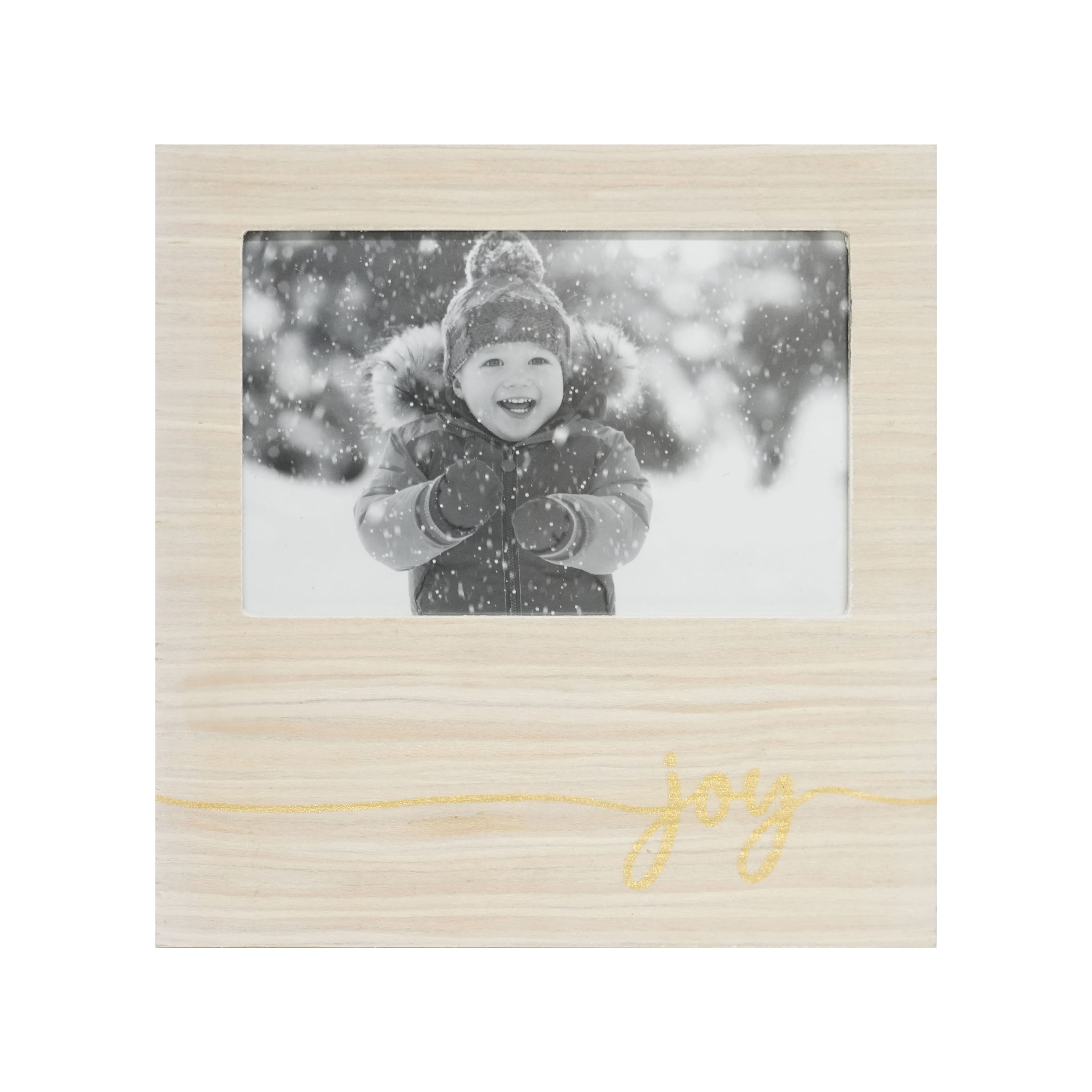 4&#x22; x 6&#x22; Whitewashed Joy Frame by Studio D&#xE9;cor&#xAE;