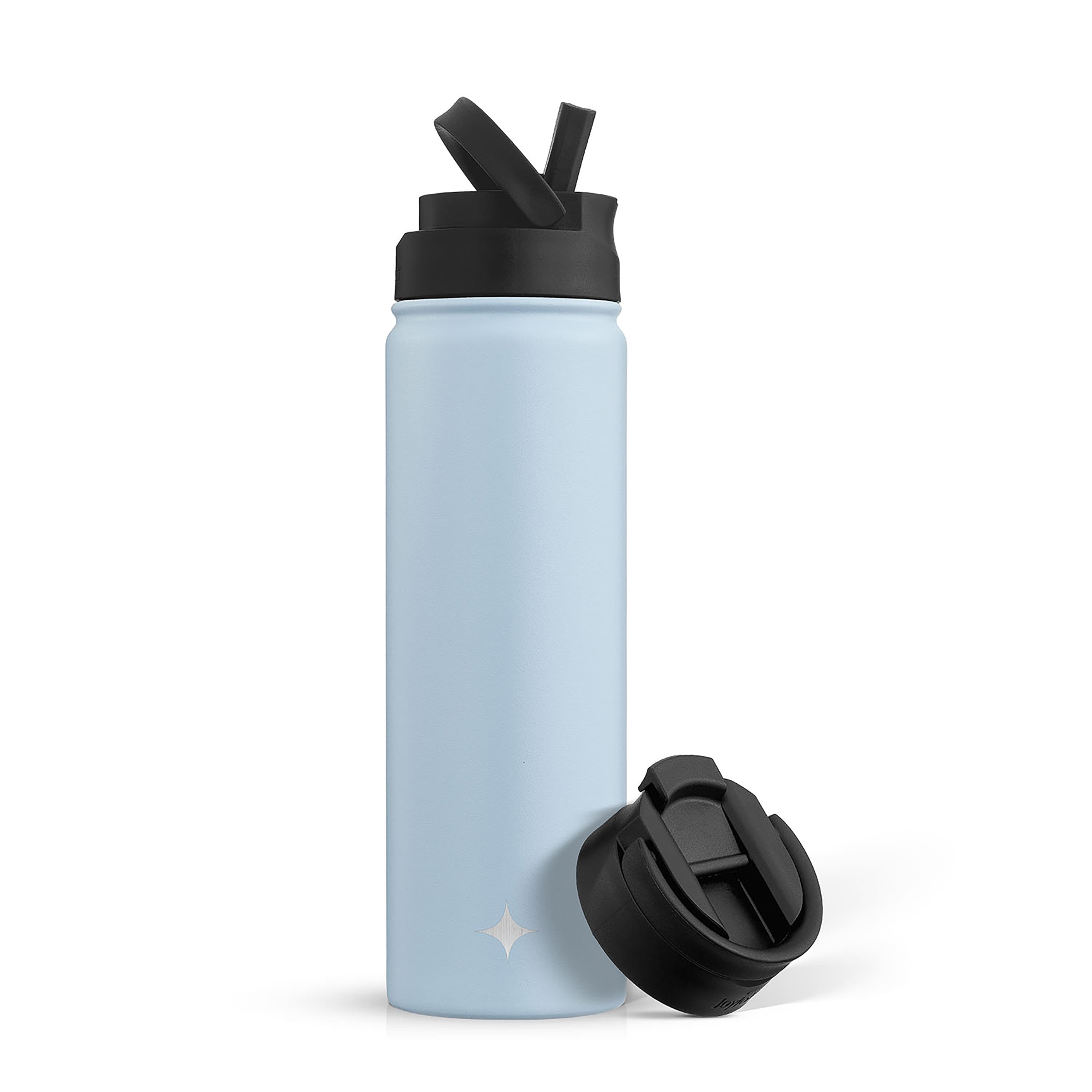 JoyJolt® 22oz. Triple Insulated Water Bottle with Flip Lid & Sport Straw Lid