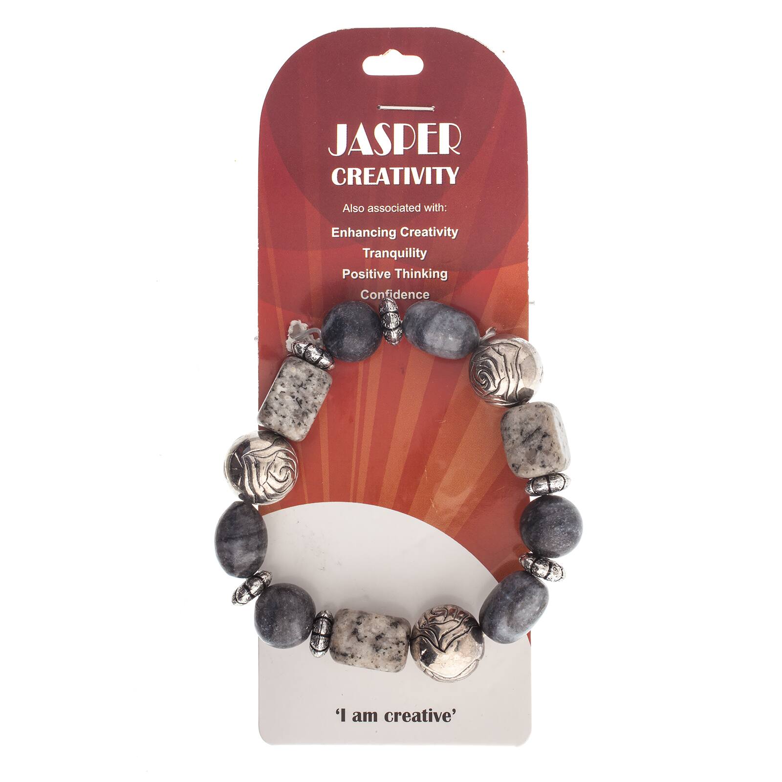 John Bead Jasper No.84 Natural Stone Stretch Bracelet