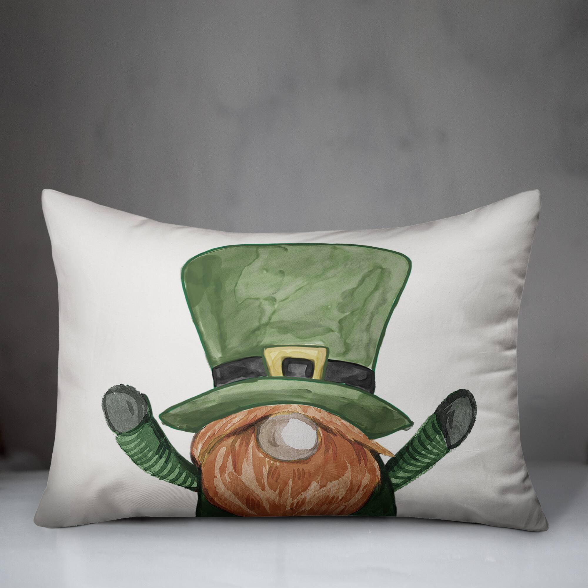 Up Close Leprechaun Pillow 14&#x22; x 20&#x22; Throw Pillow