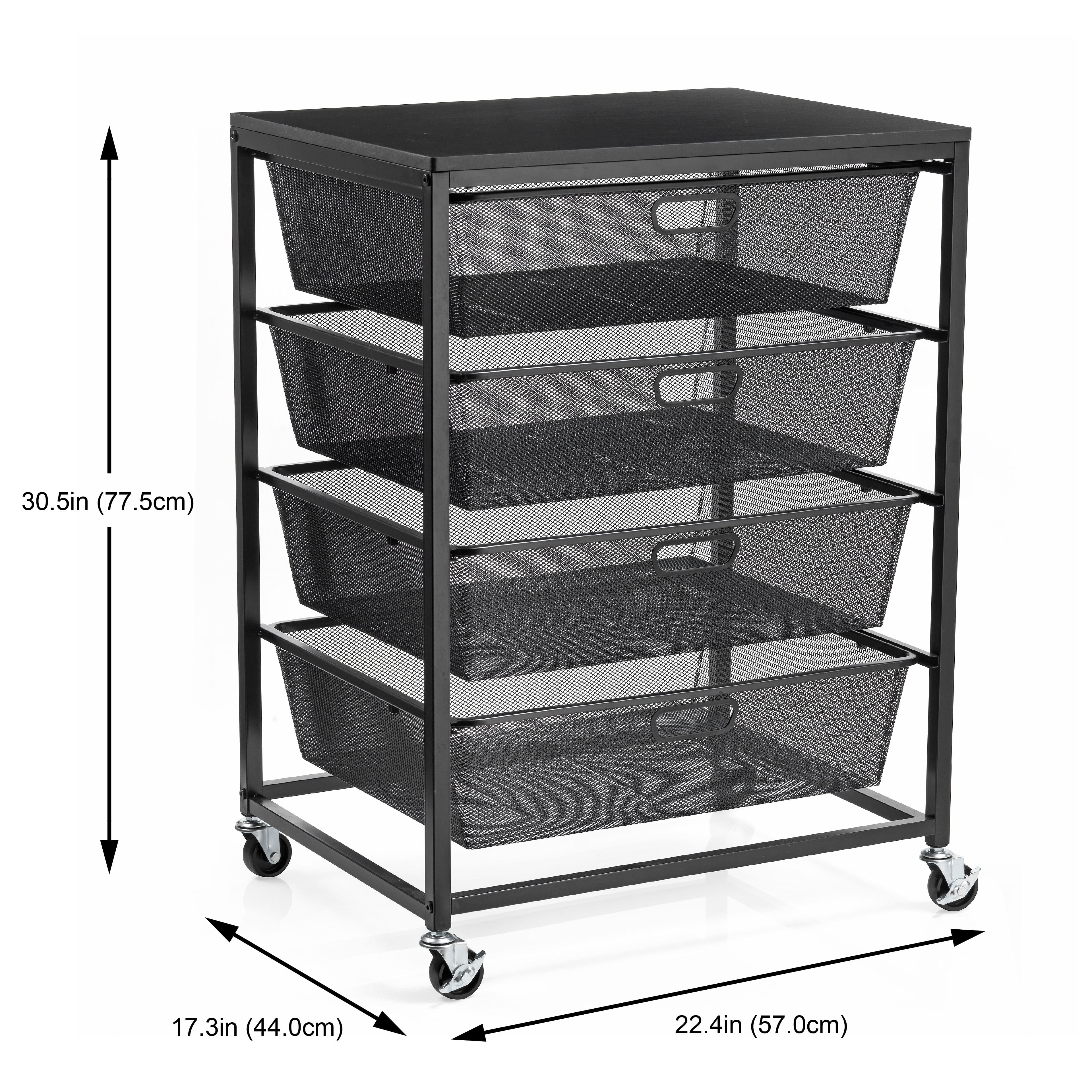 Metro 4-Drawer Rolling Cart by Simply Tidy