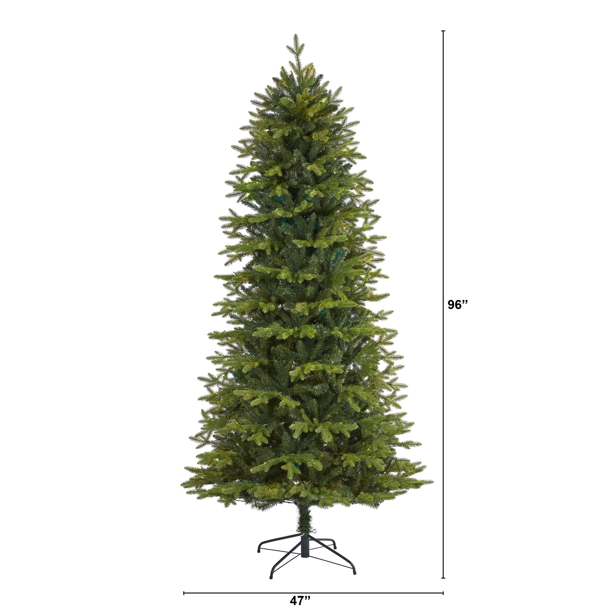 8ft. Unlit Belgium Fir Natural-Look Artificial Christmas Tree
