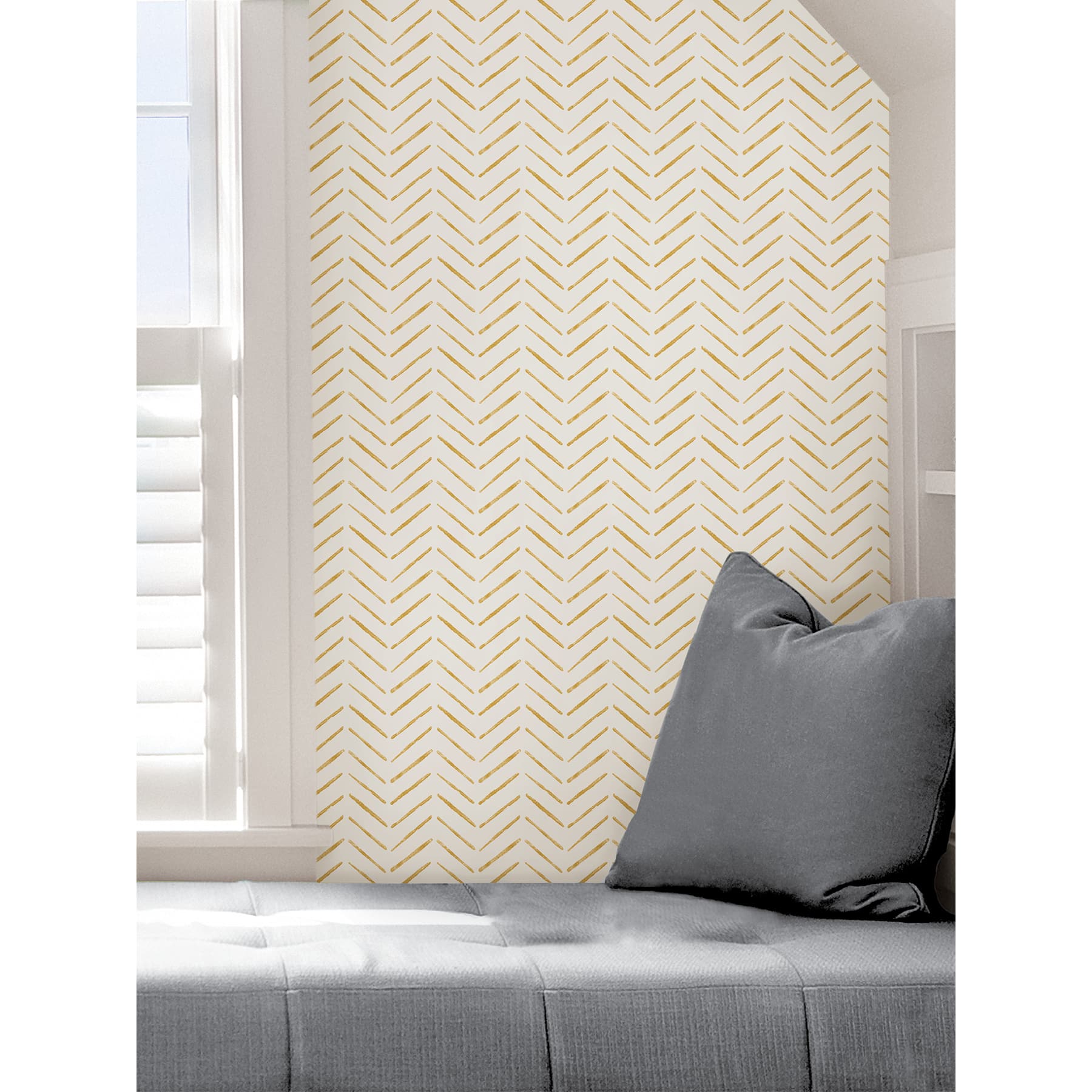 NuWallpaper Ochre Holden Peel & Stick Wallpaper