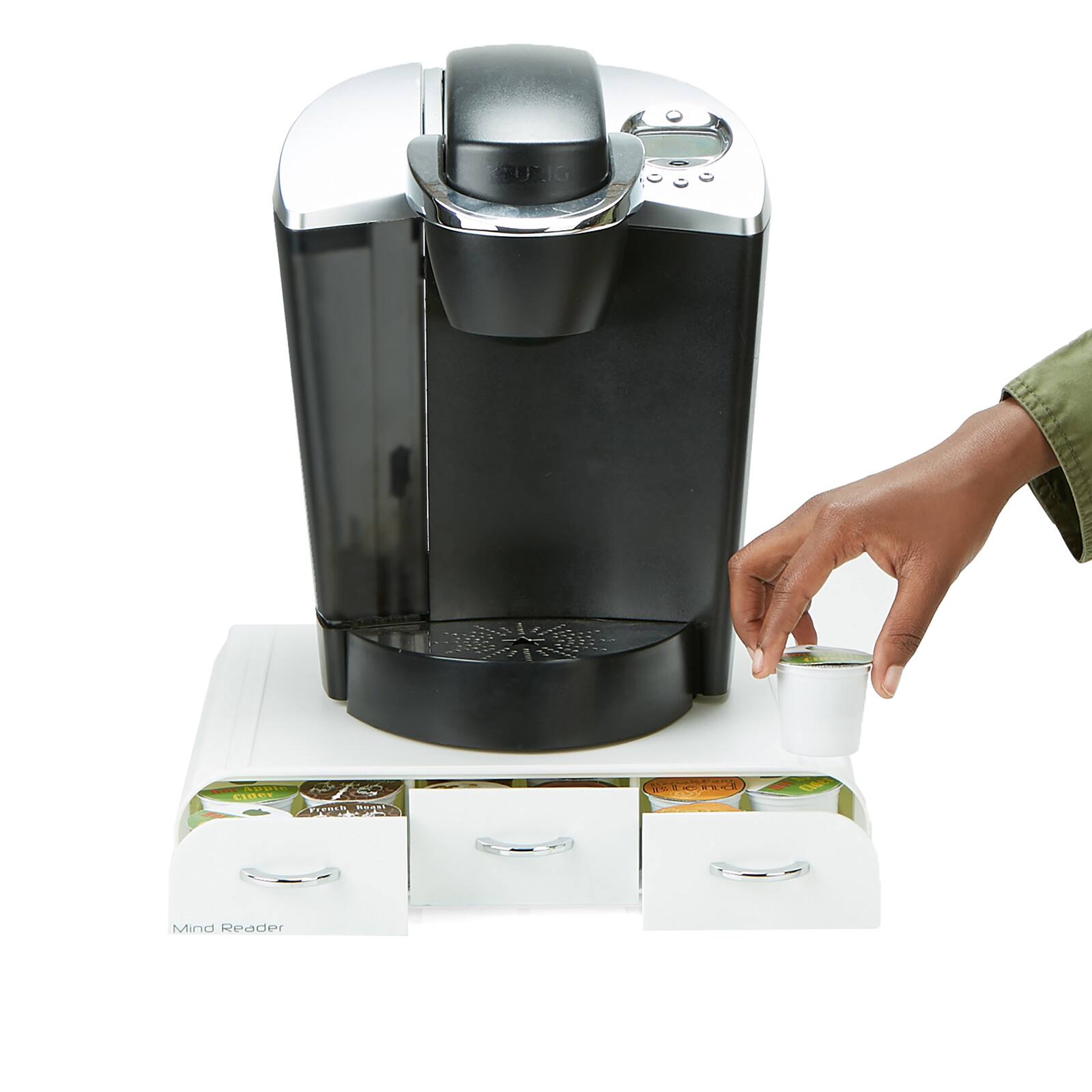 Mind Reader White 36 Capacity 'Anchor' Triple Drawer Single Serve Coffee Pod Holder