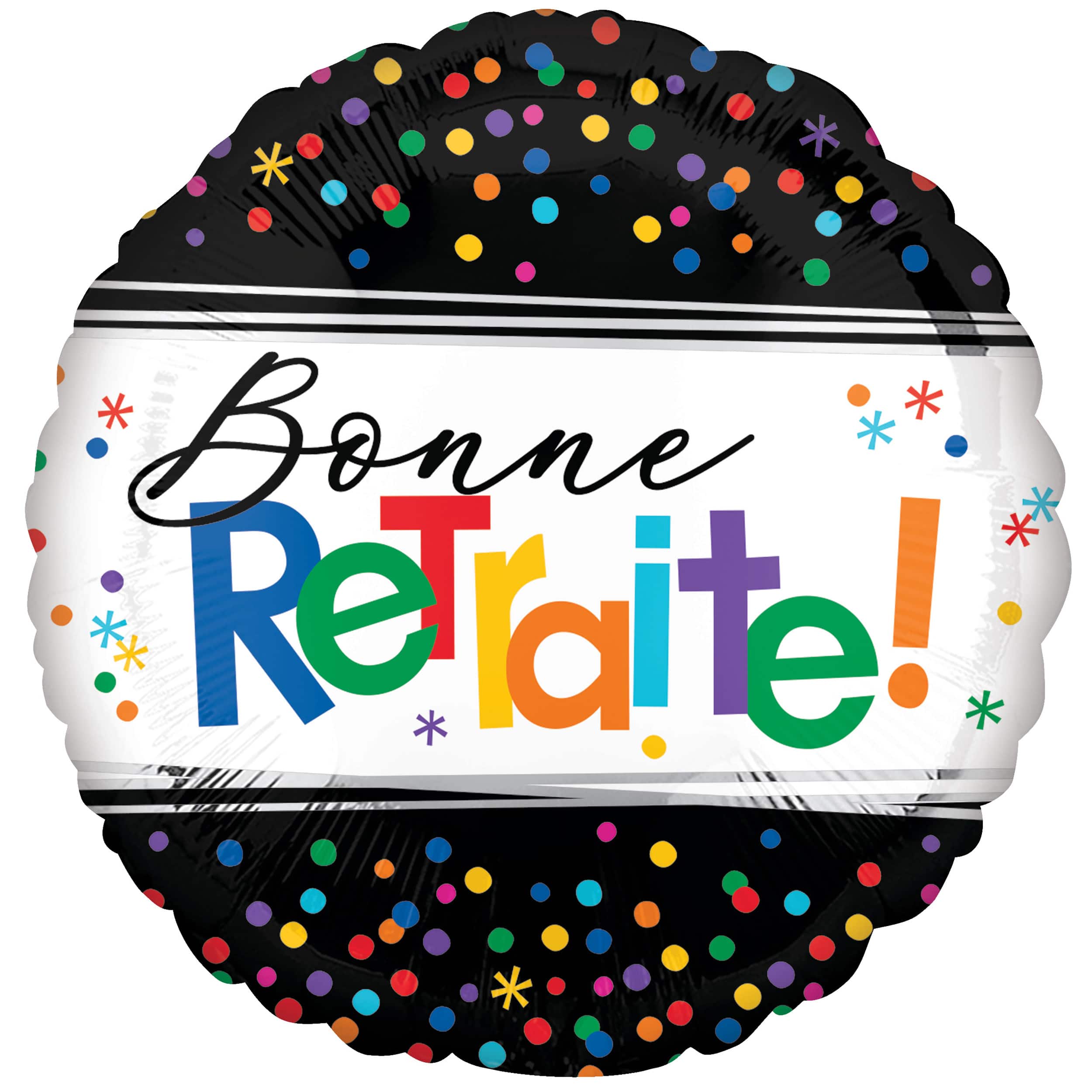 18" French Happy Retirement Foil Balloon