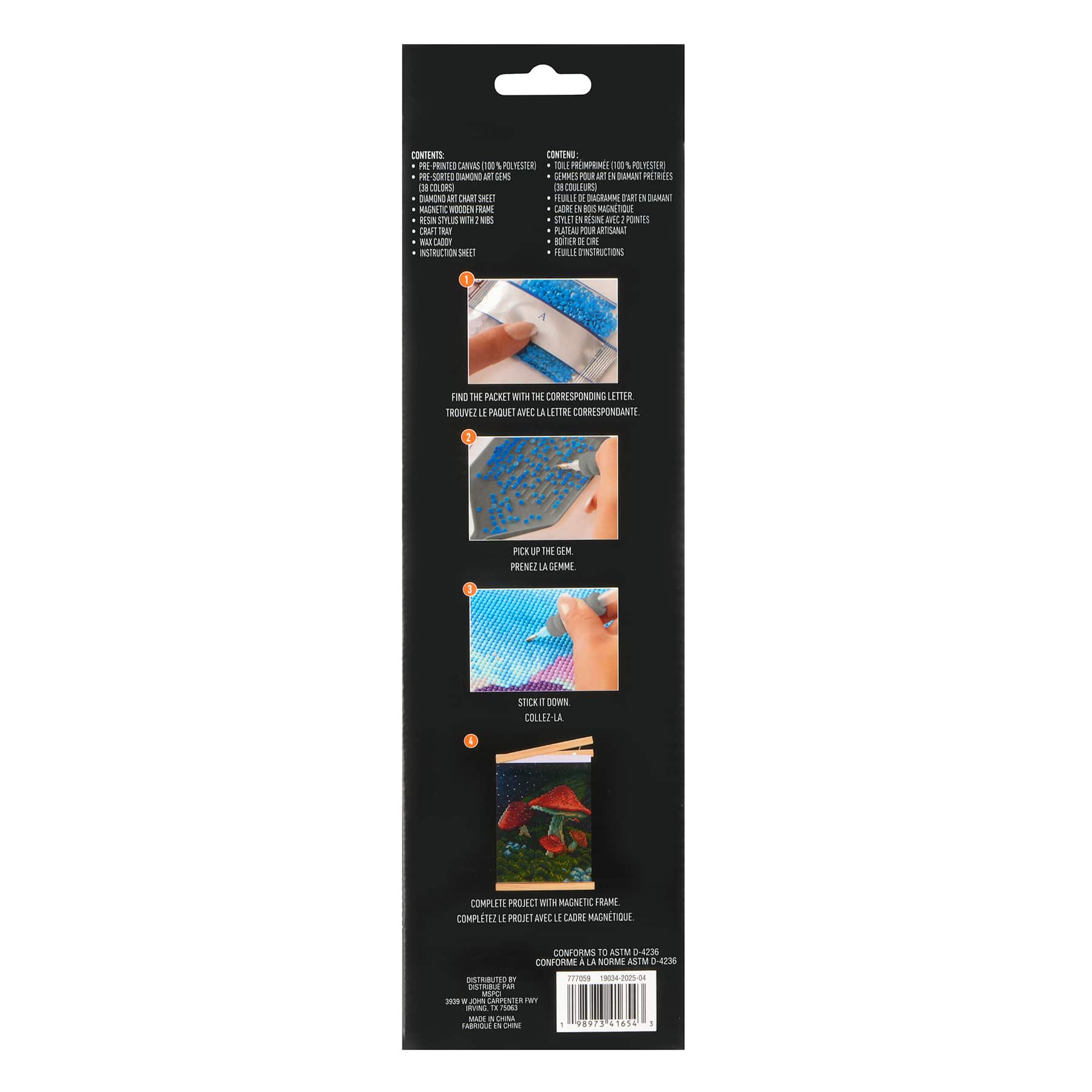 8&#x22; x 10&#x22; Spooky Mushrooms Diamond Art Kit by Make Market&#xAE;