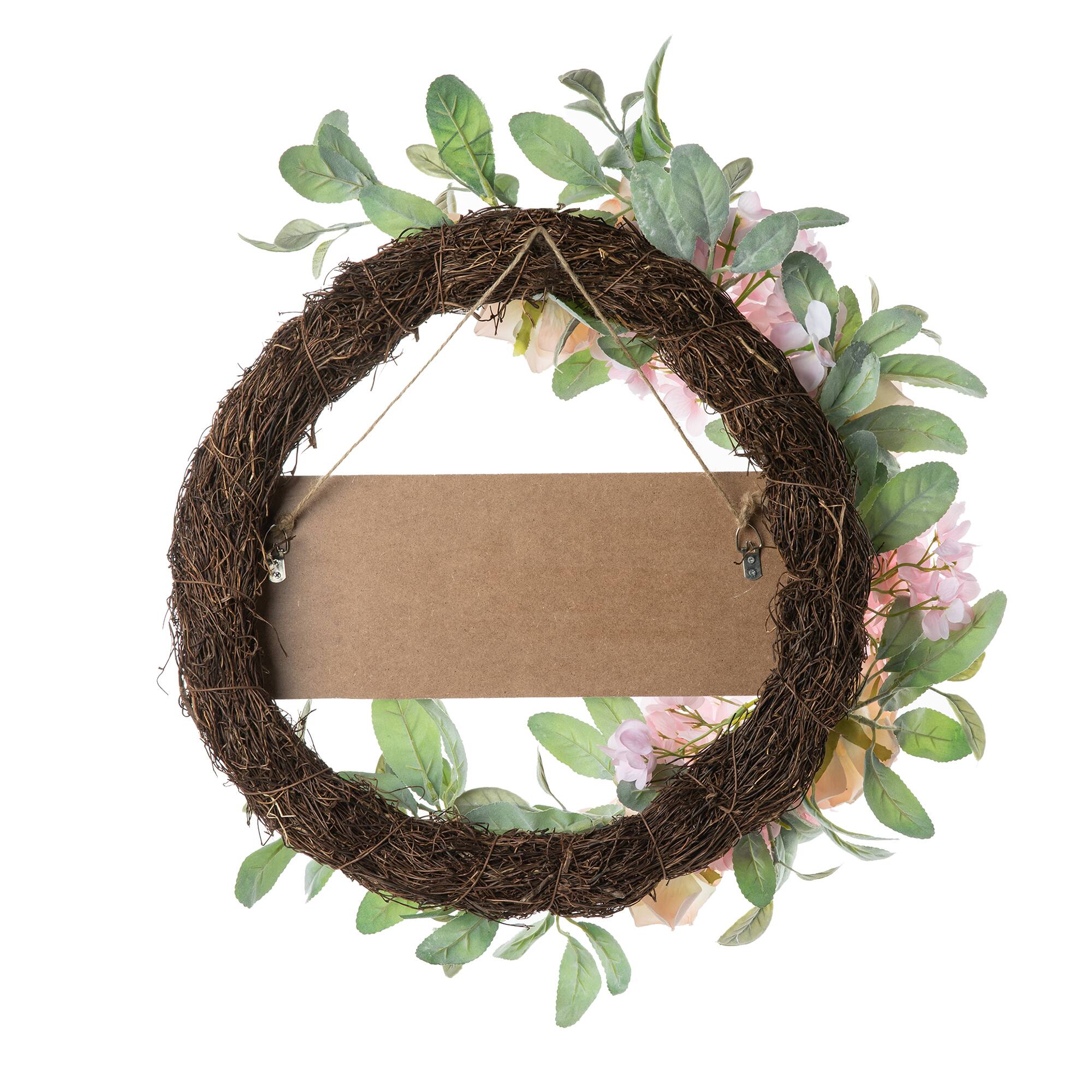 Glitzhome&#xAE; 22&#x22; Mother&#x27;s Day Floral Wreath
