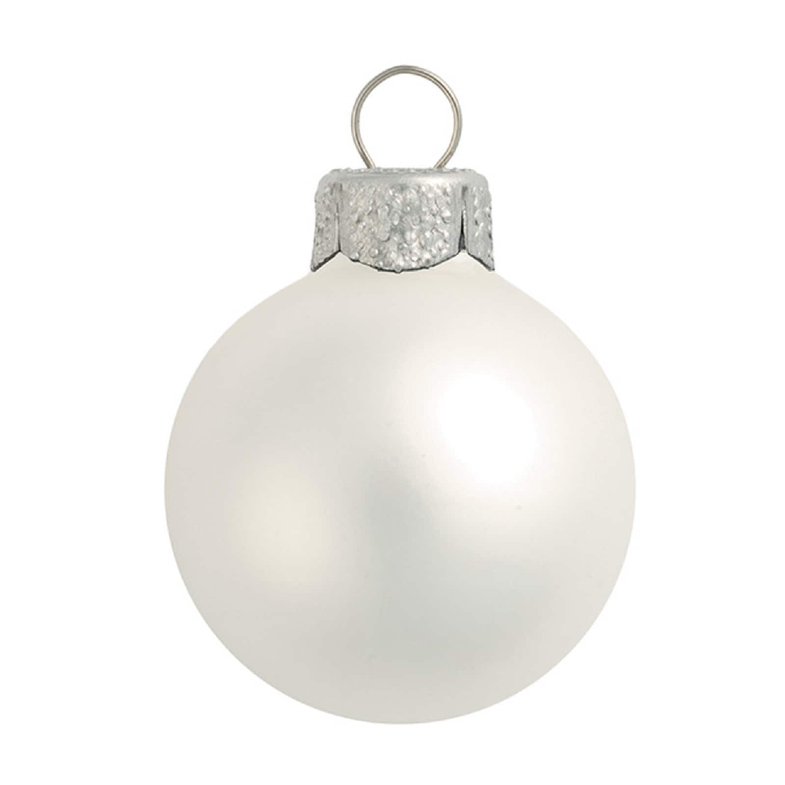 Whitehurst 40ct. 1.5&#x22; Matte Glass Christmas Ornaments