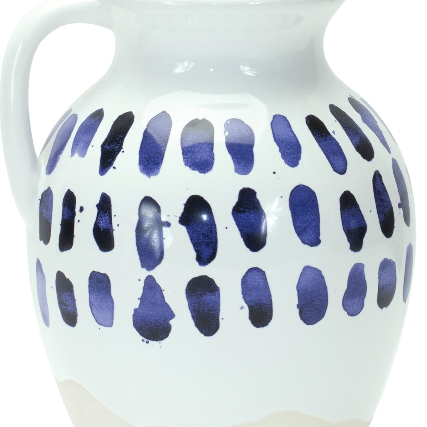 8&#x22; Two-Tone Tie Dye Design Ceramic Pitcher Vases, 2ct.
