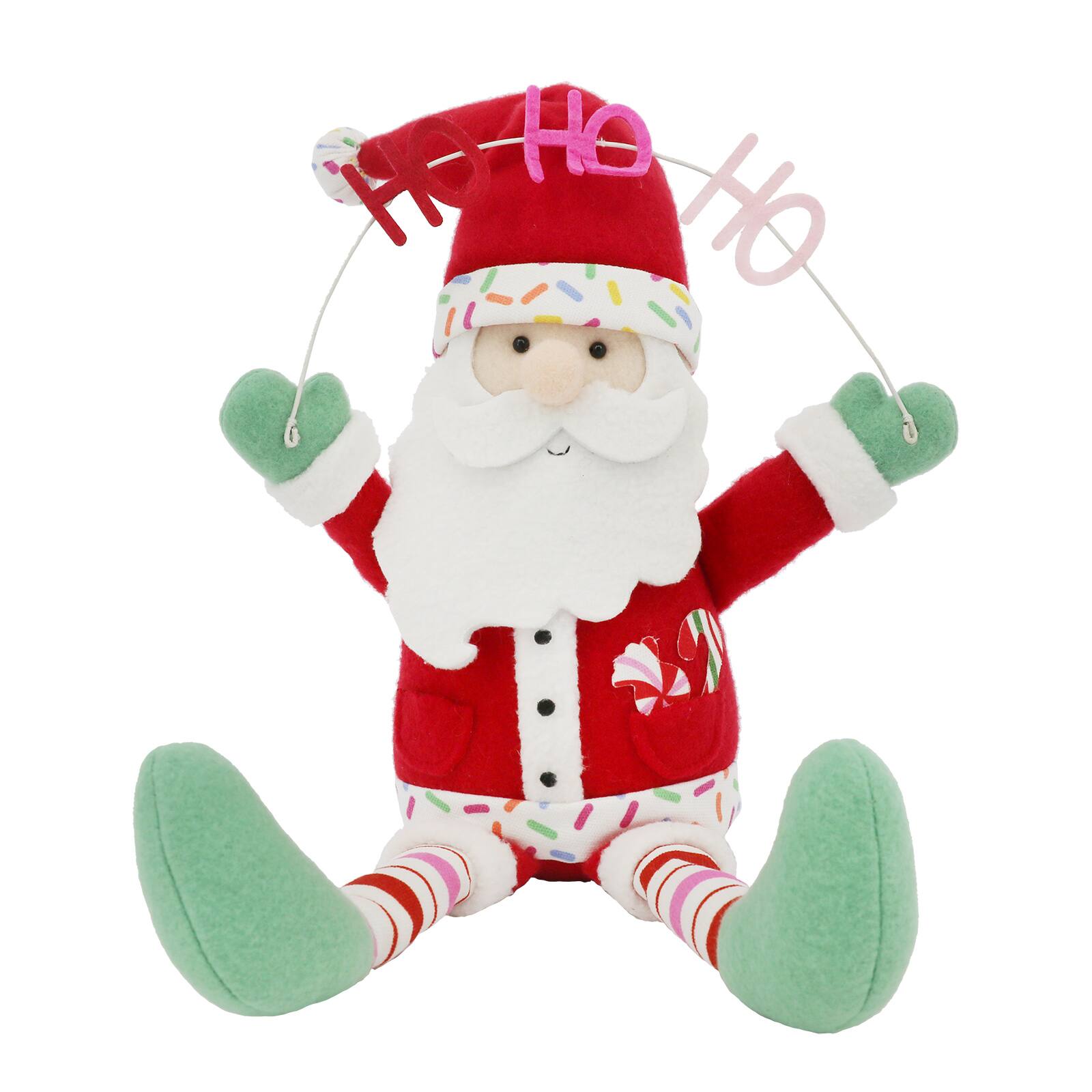 P&#xE8;re No&#xEB;l assis de table &#xAB;&#xA0;Ho Ho Ho&#xA0;&#xBB; de 36,8&#xA0;cm d&#x2019;Ashland
