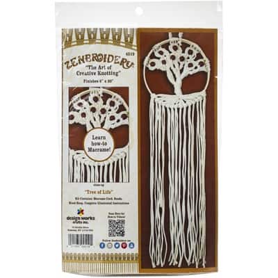 Kit Macrame Design Works/Zenbroidery Macrame Wall Hanging Kit 15"X38" Desert Kit Macrame Per Principianti