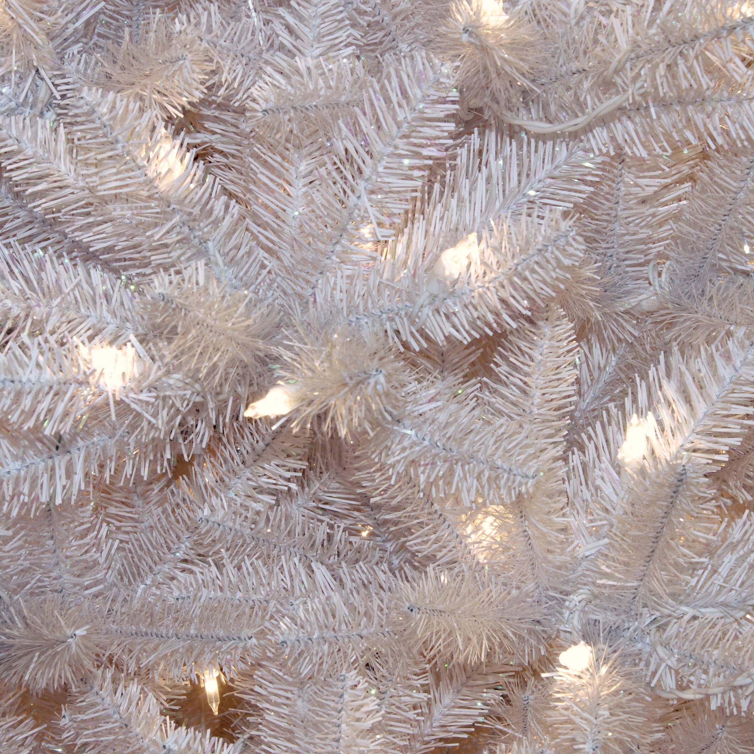 9ft. Pre-Lit Dunhill&#xAE; White Fir Artificial Christmas Tree, Clear Lights