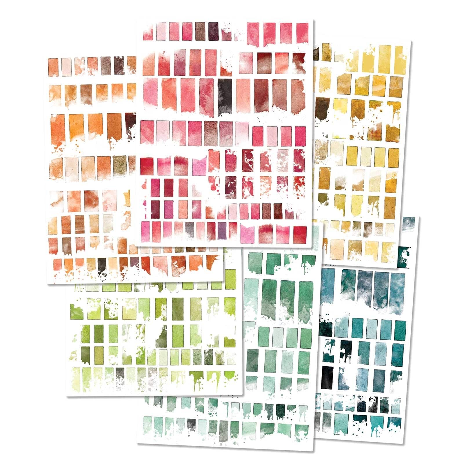 49 and Market Spectrum Sherbet Palettes Rub-Ons