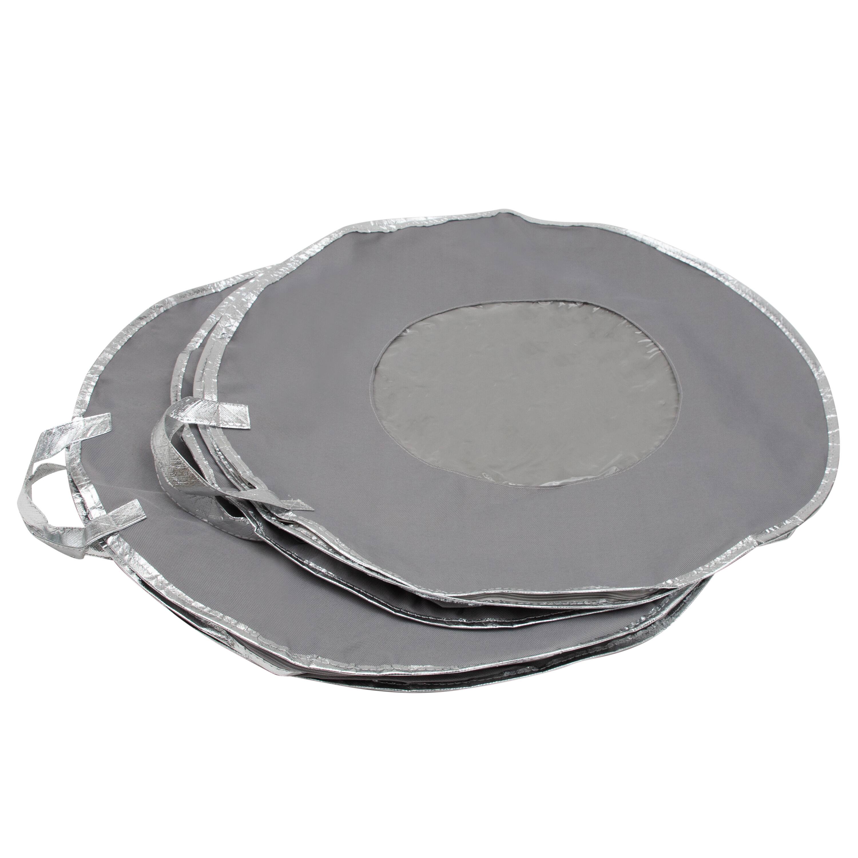 Simplify Gray 24" Holiday Wreath Bag, 2ct.