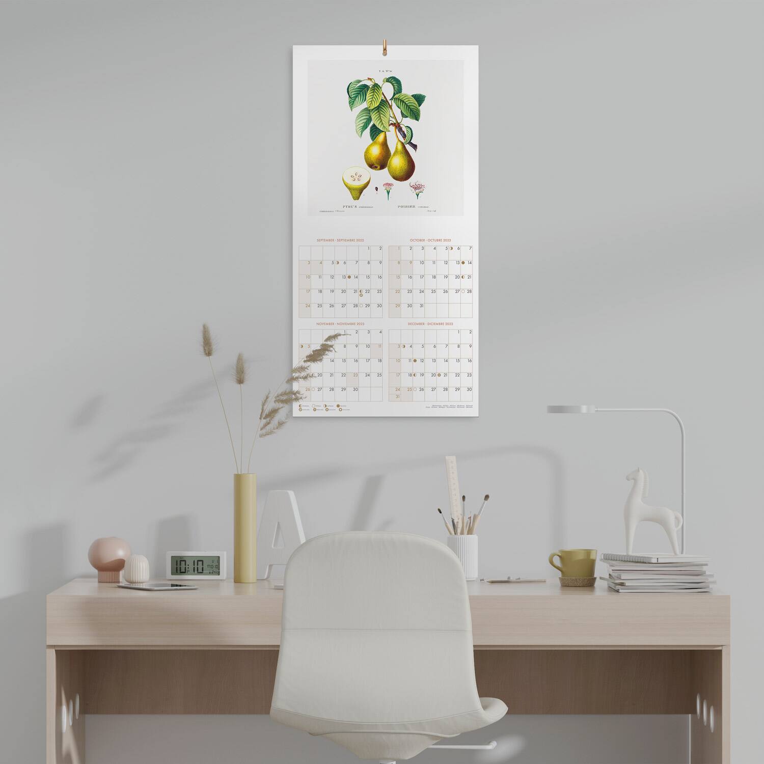 TF Publishing 2024 Botany Bilingual Wall Calendar