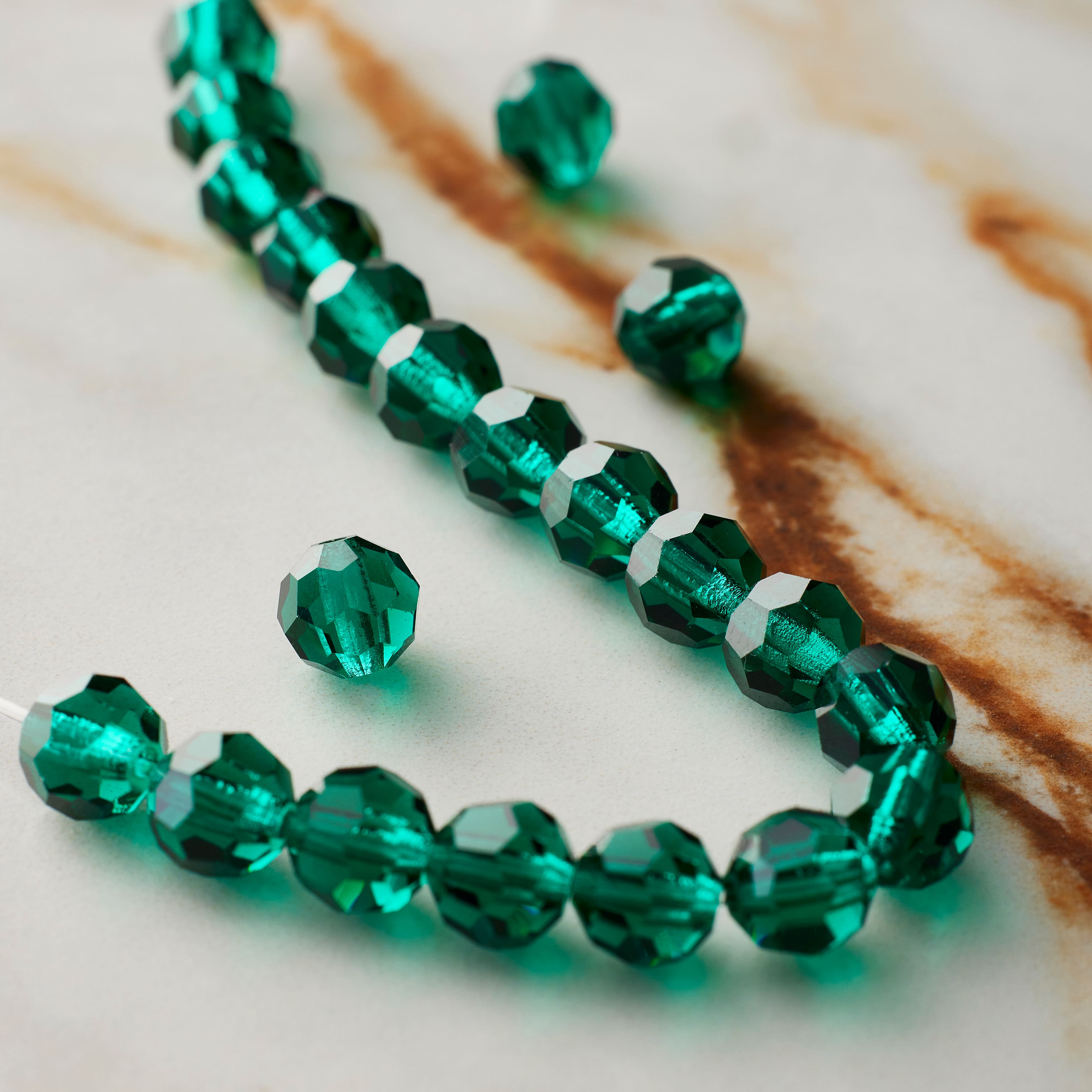 12 Pack: Preciosa Glass Crystal Round Beads, 6mm by Bead Landing™