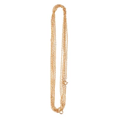 Hamilton Gold Flat Oval Chain Necklaces By Bead Landing™ image