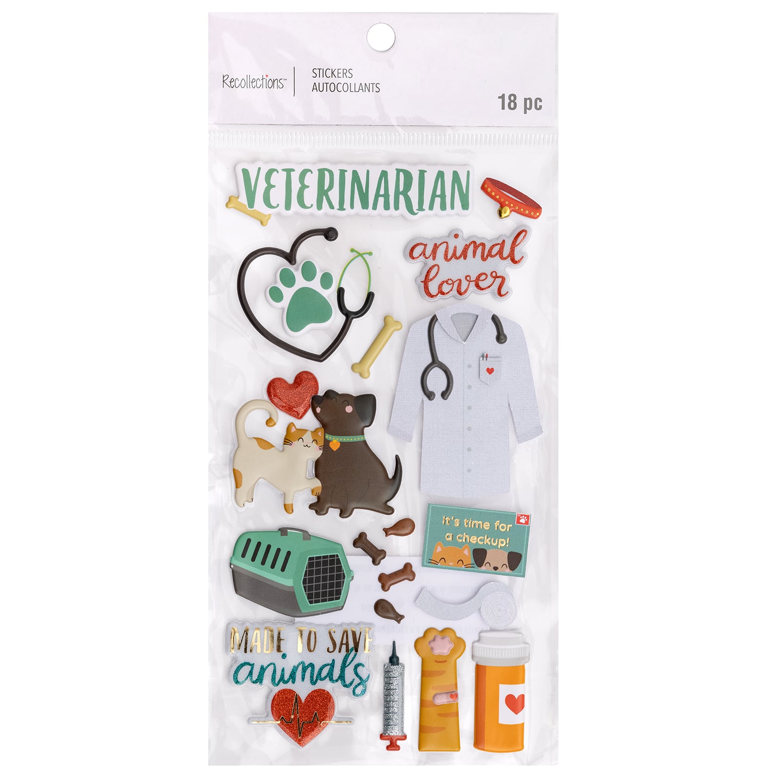 12 Pack: Veterinarian Stickers by Recollections&#x2122;