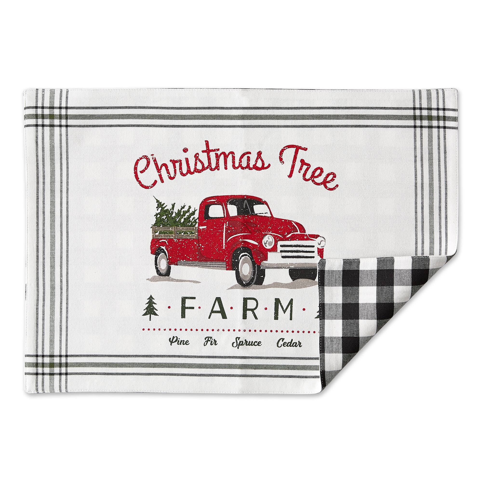 DII&#xAE; Tree Farm Truck Printed Placemats, 6ct.