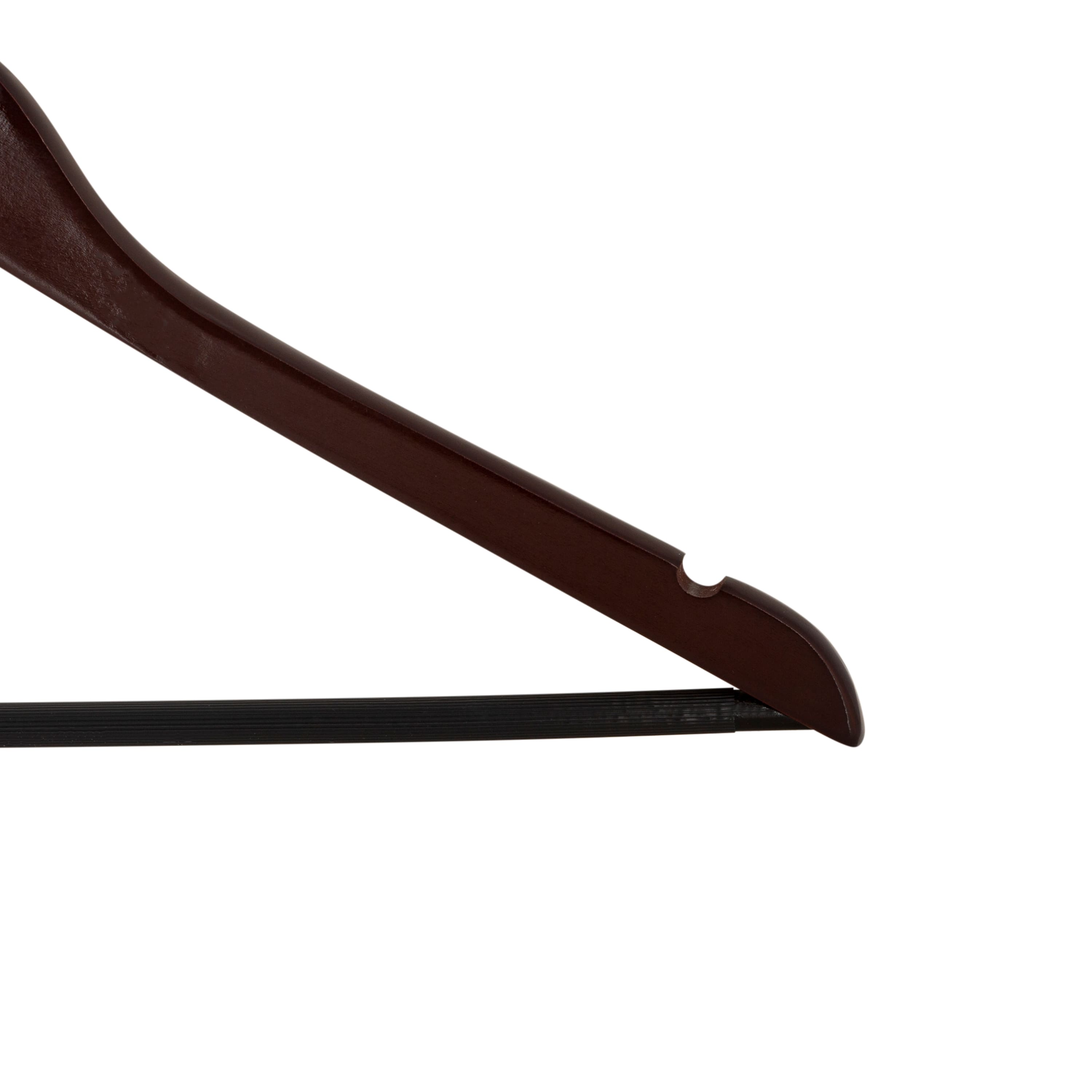 Simplify Mahogany Roller Hangers, 3ct.