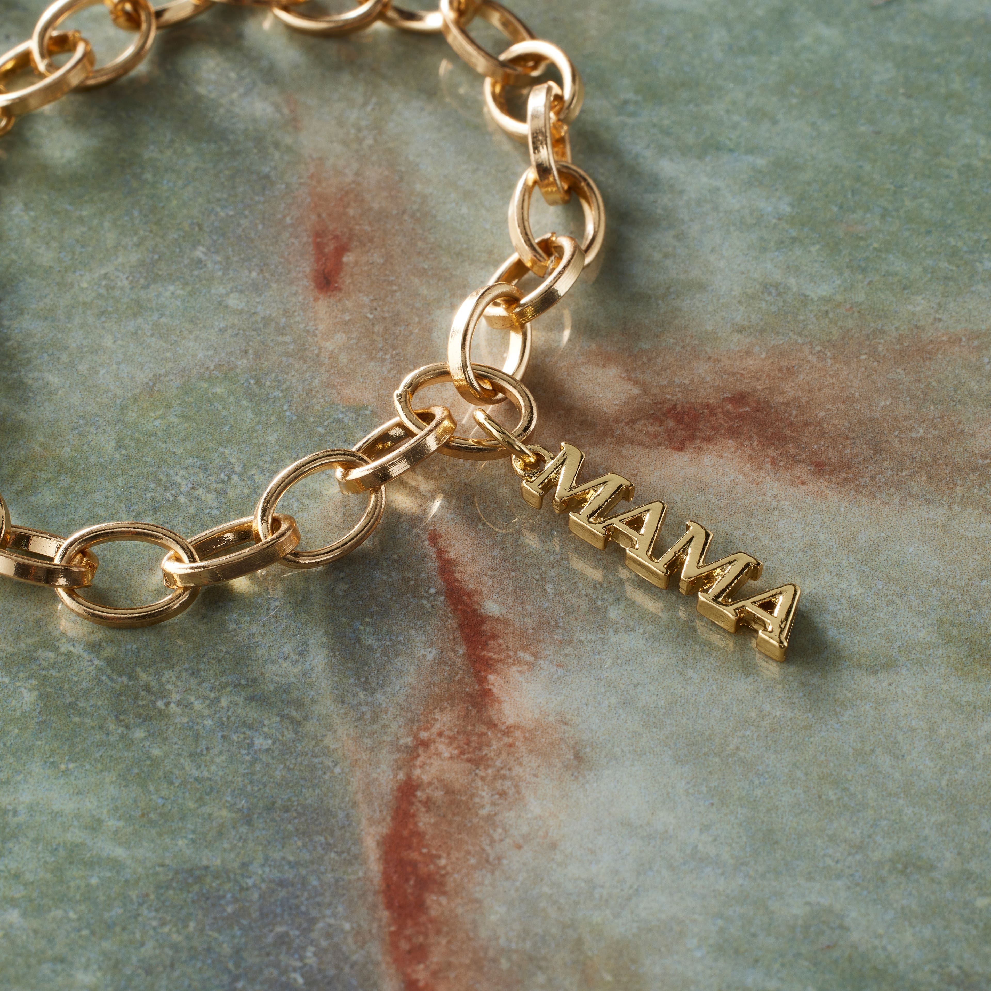 12 Pack: 14K Gold Plated Mama Charm by Bead Landing™