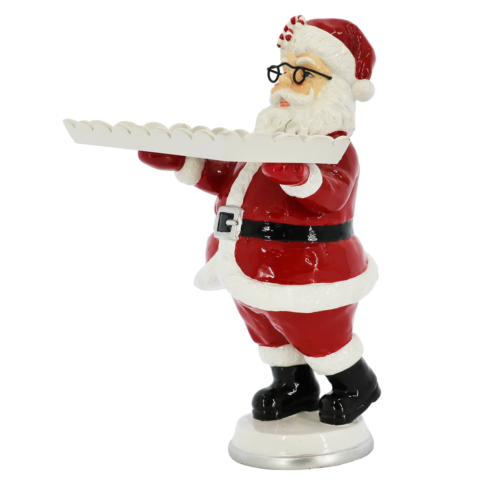 11.5&#x22; Santa Holding a Tray Tabletop D&#xE9;cor by Ashland&#xAE;