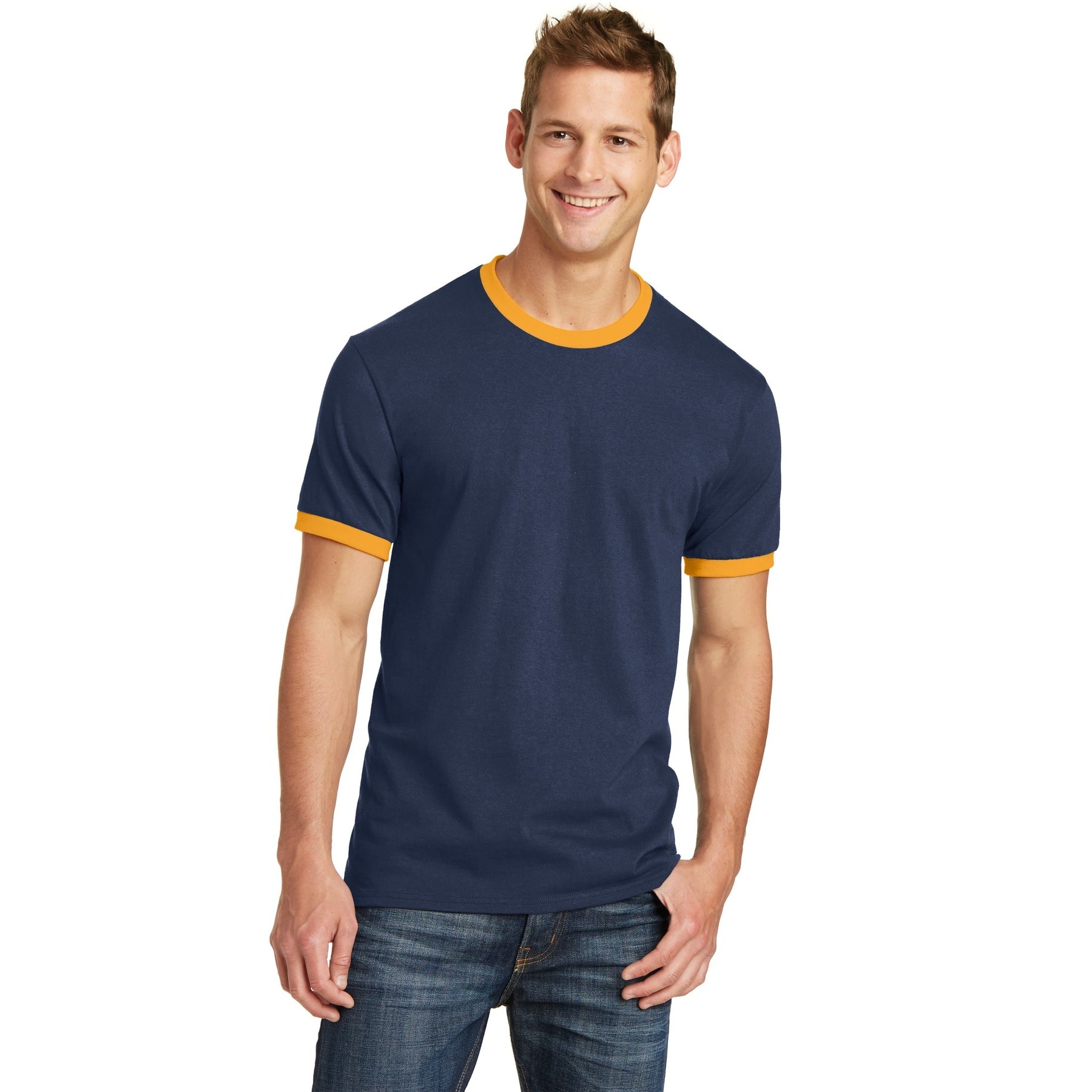 Port &#x26; Company&#xAE; Core Cotton Ringer Tee