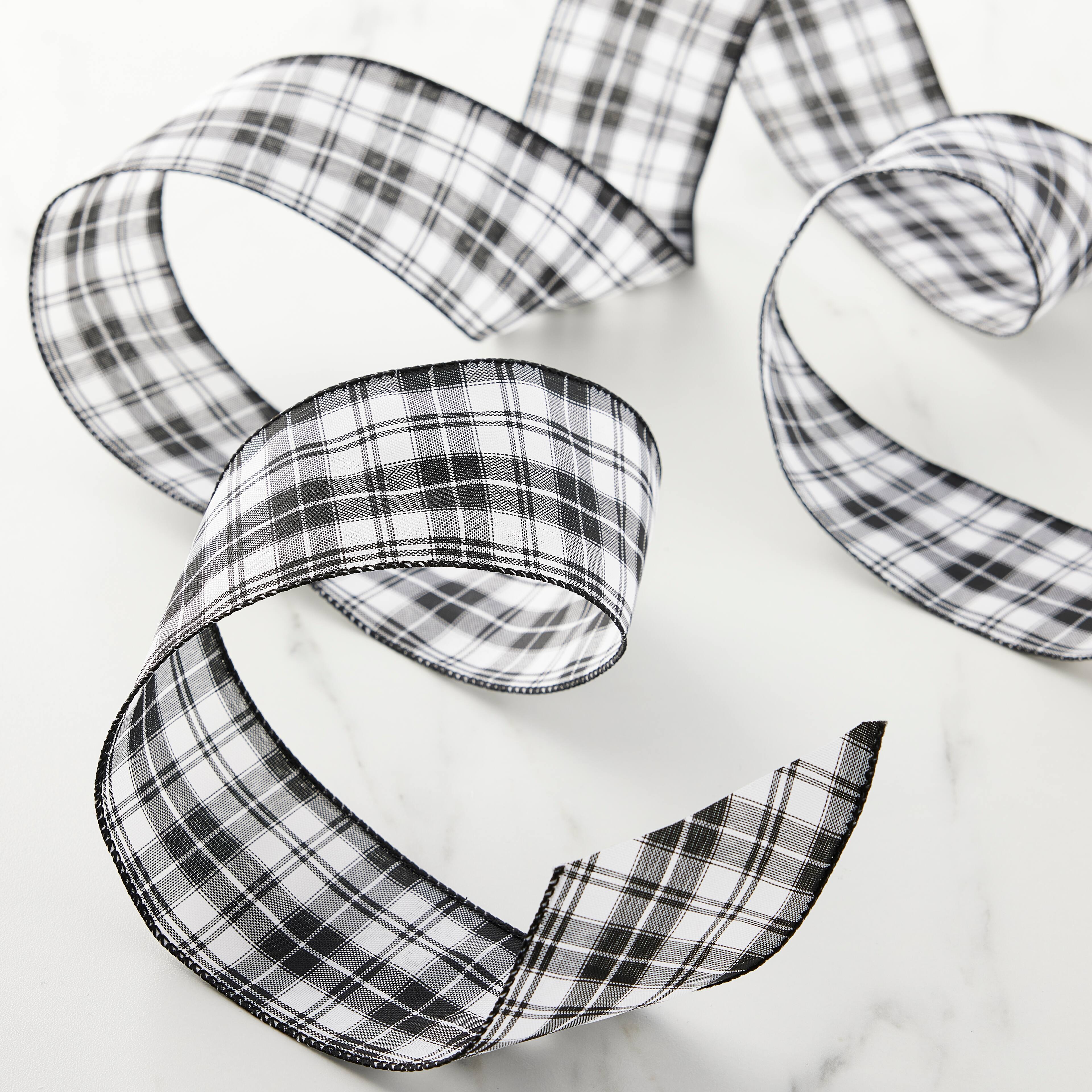 2.5 Wired Plaid Ribbon by Celebrate It™