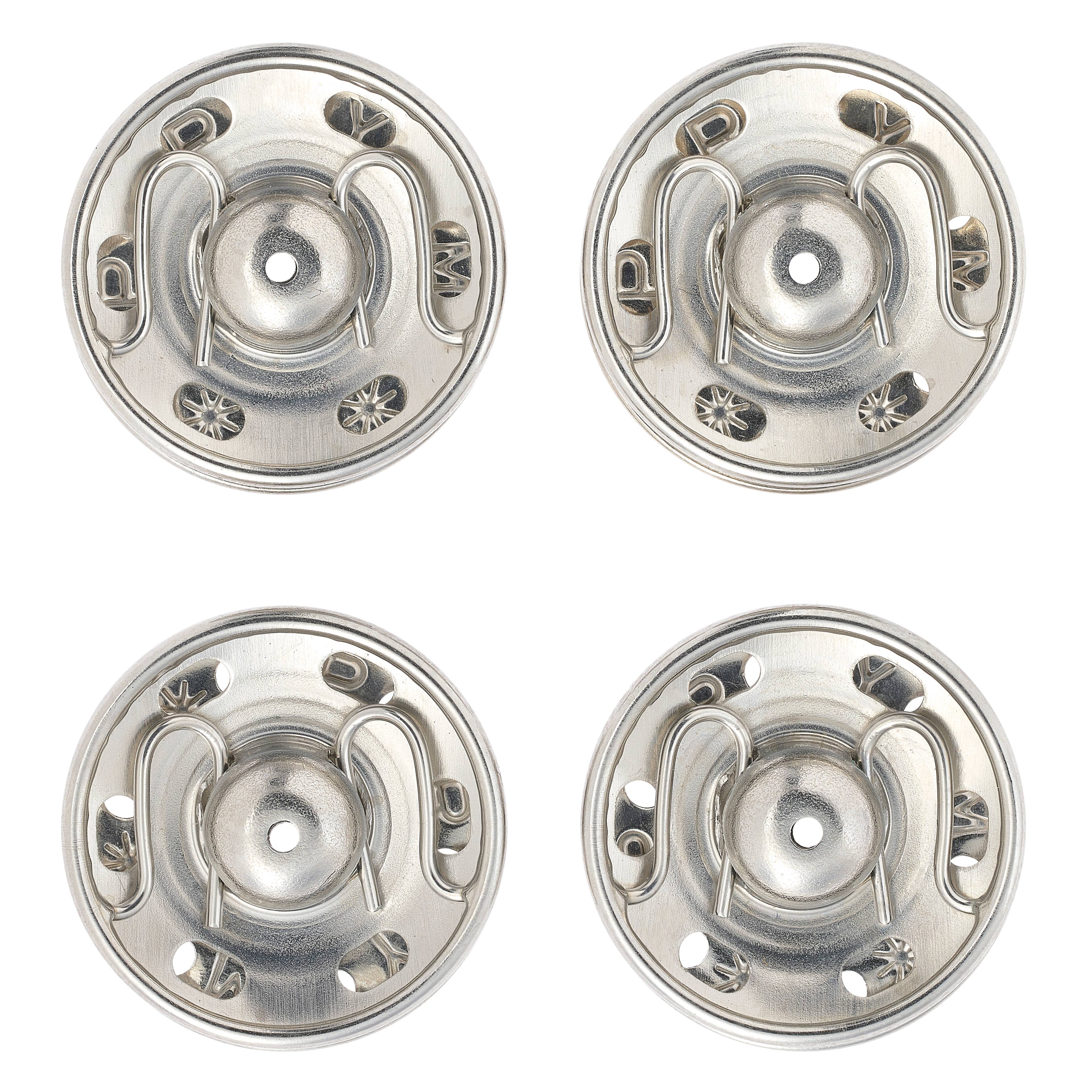 12 Packs: 4 ct. (48 total) Dritz® Silver Sew-On Snaps