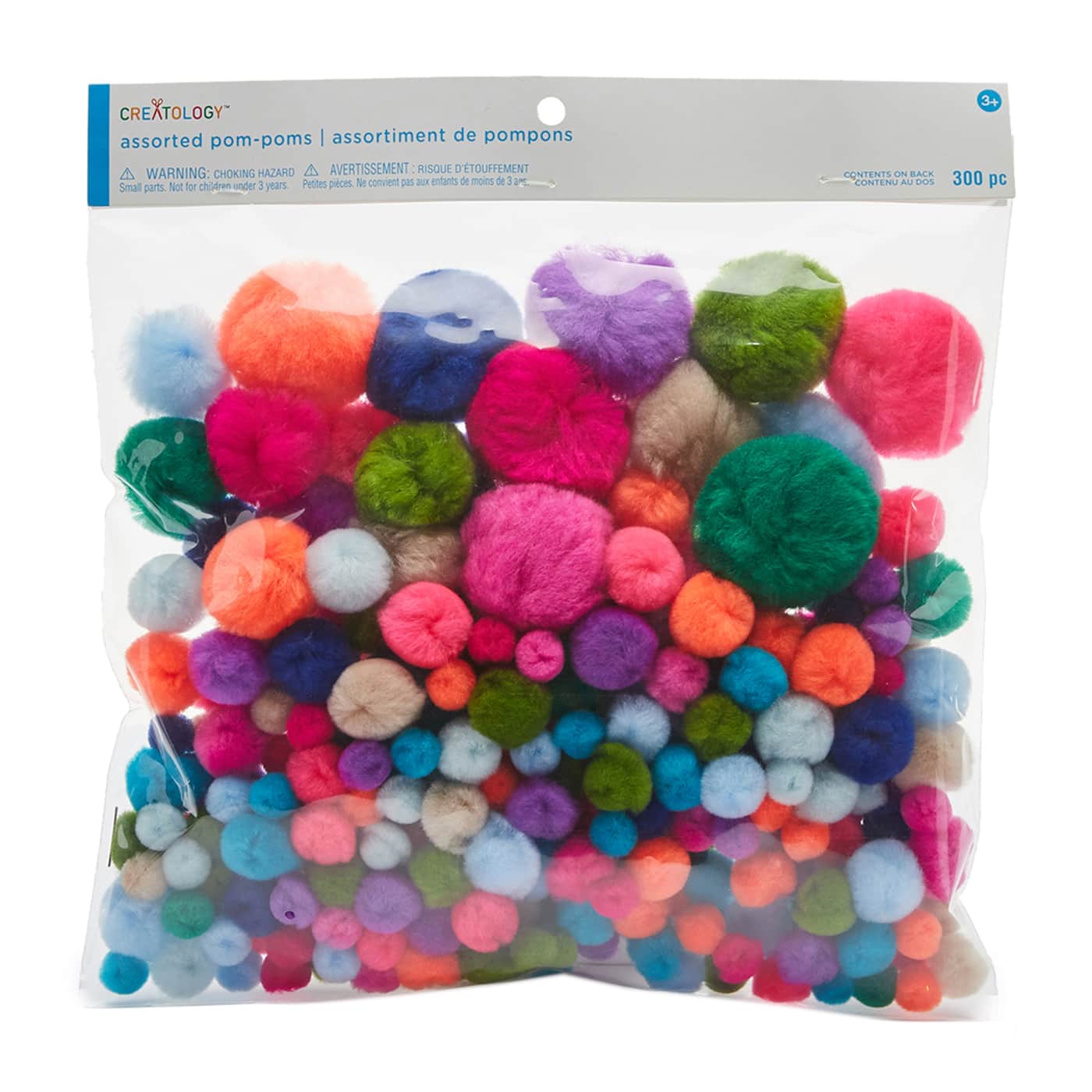 12 Packs: 300 ct. (3,600 total) Fashion Mix Pom Poms by Creatology&#x2122;