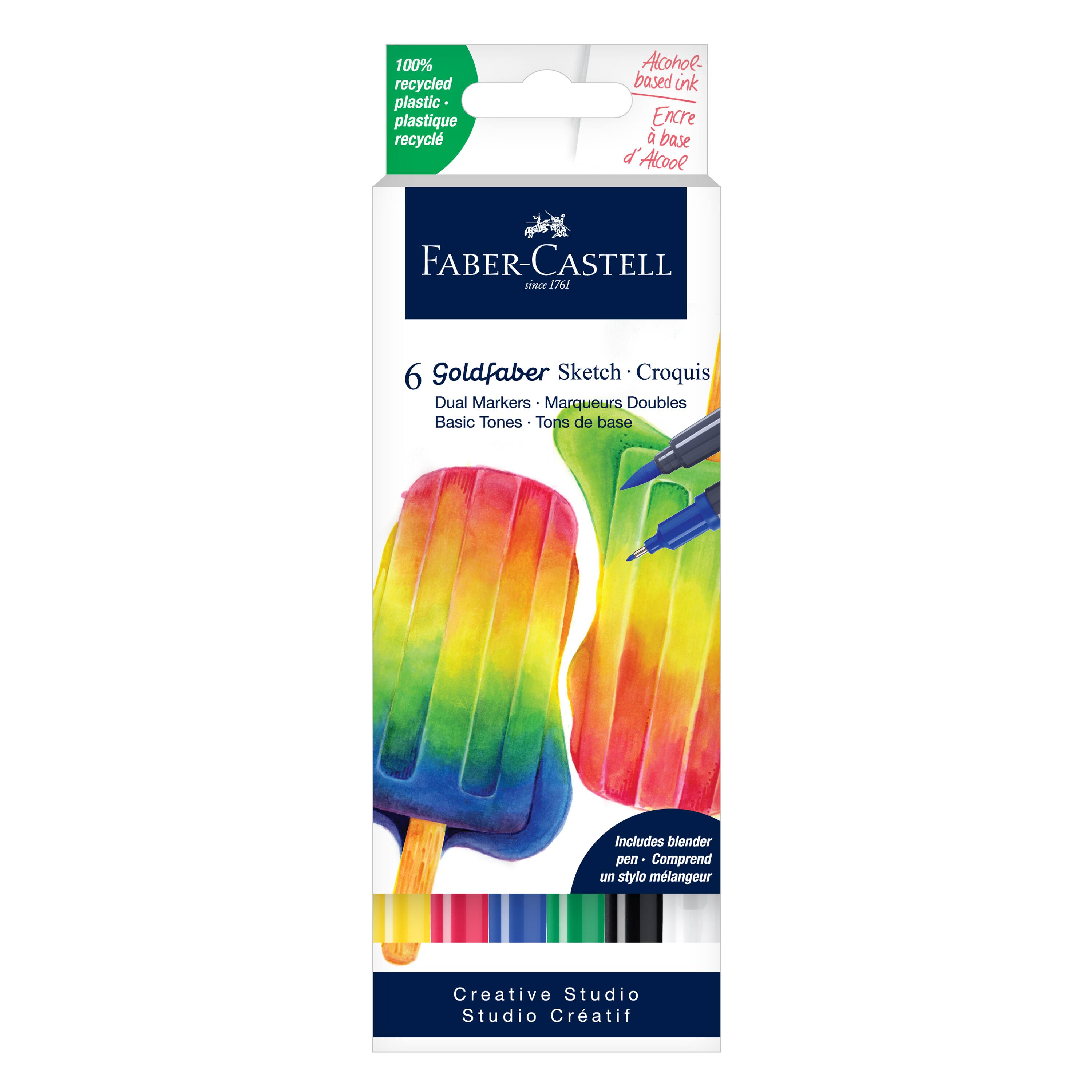 Faber-Castell&#xAE; Goldfaber Sketch Basic Dual Tip Marker Set