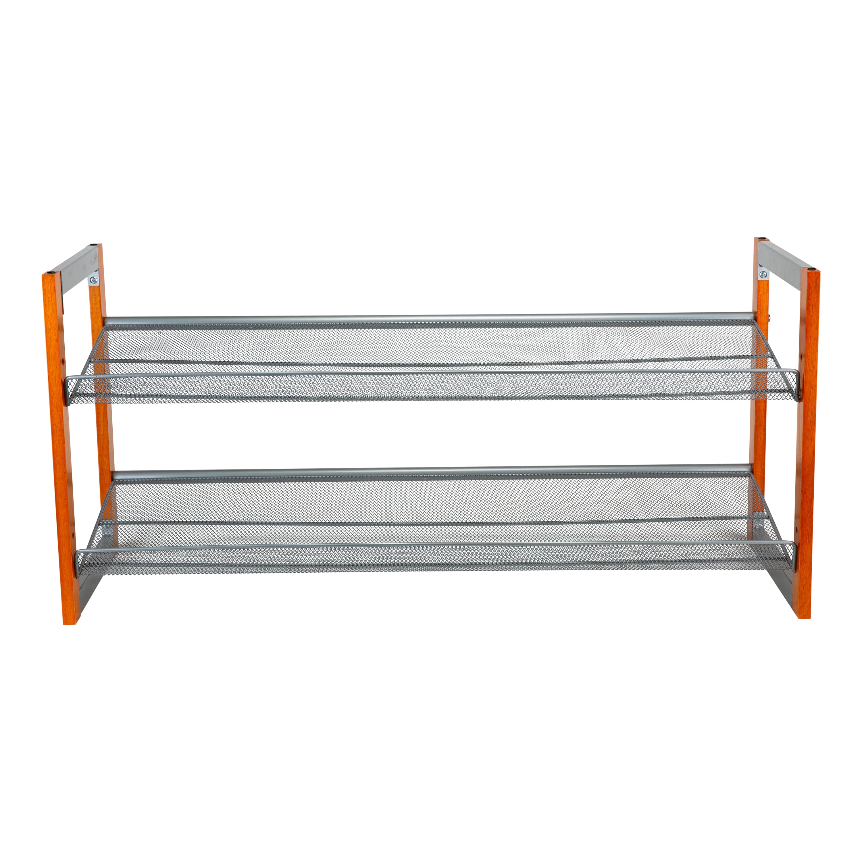 Organize It All Wooden Stackable Shoe Rack