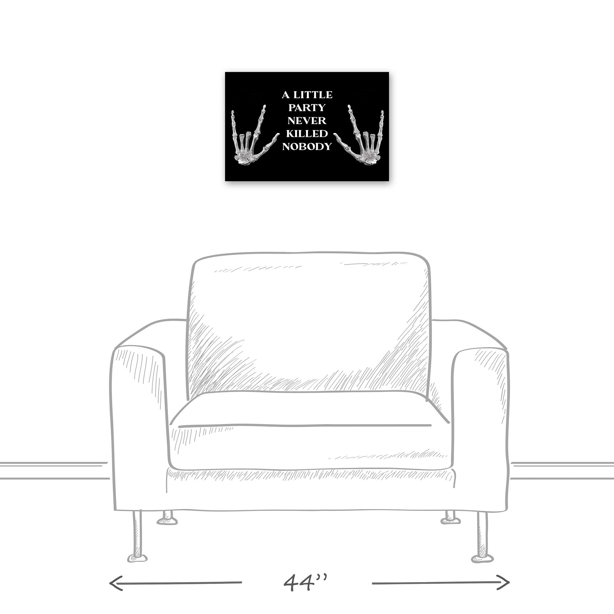 A Little Party Never Killed Nobody Canvas Wall Art