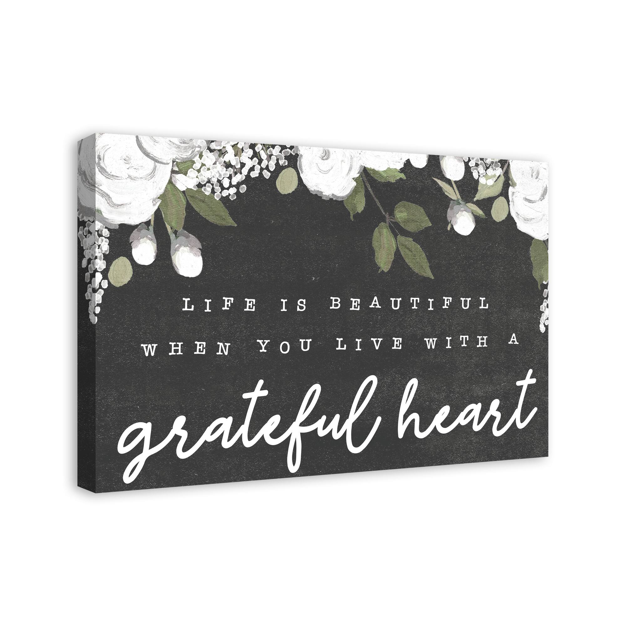 Life is Beautiful Canvas Wall Art