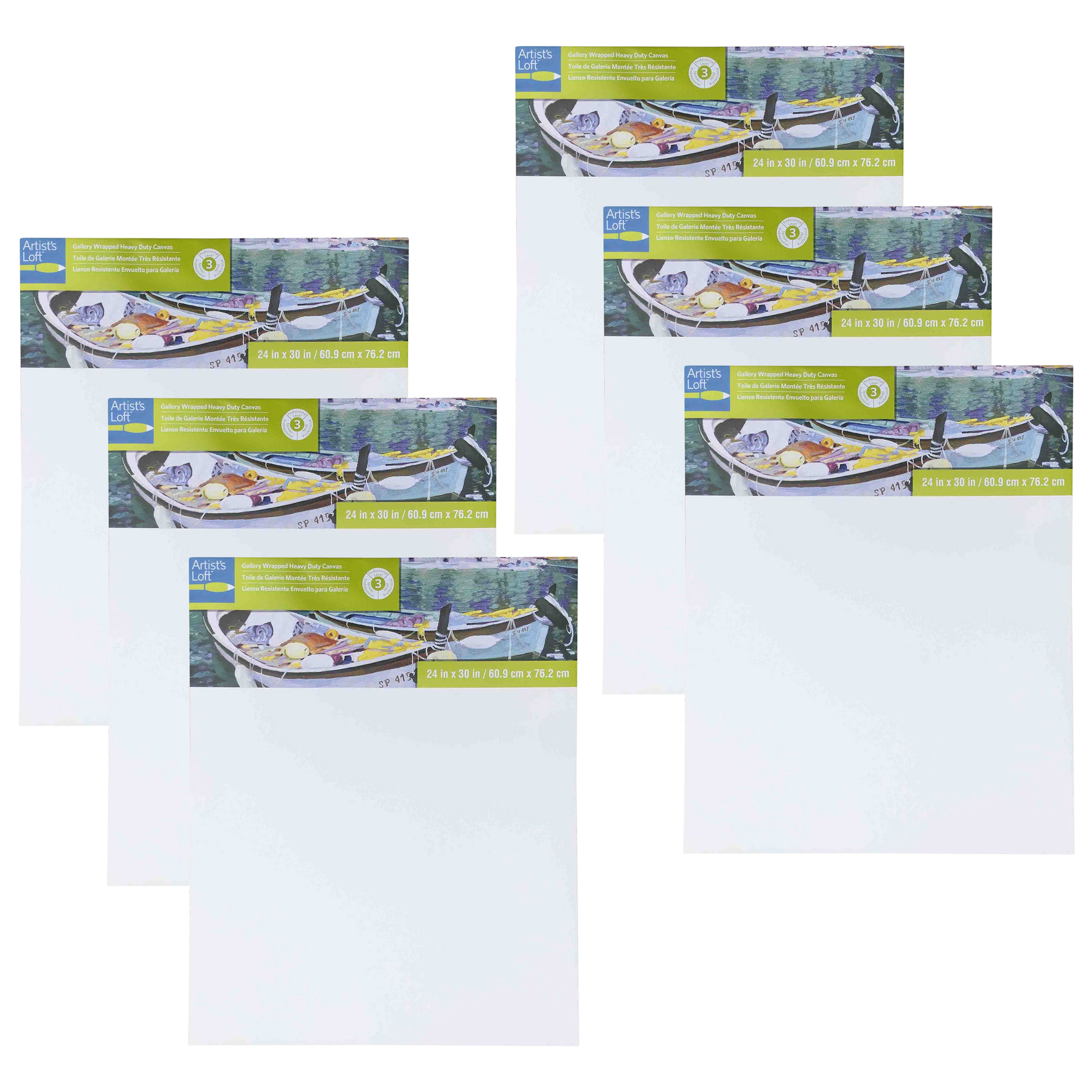 6 Pack: Level 3 Gallery Wrapped Heavy Duty Canvas by Artist's Loft®
