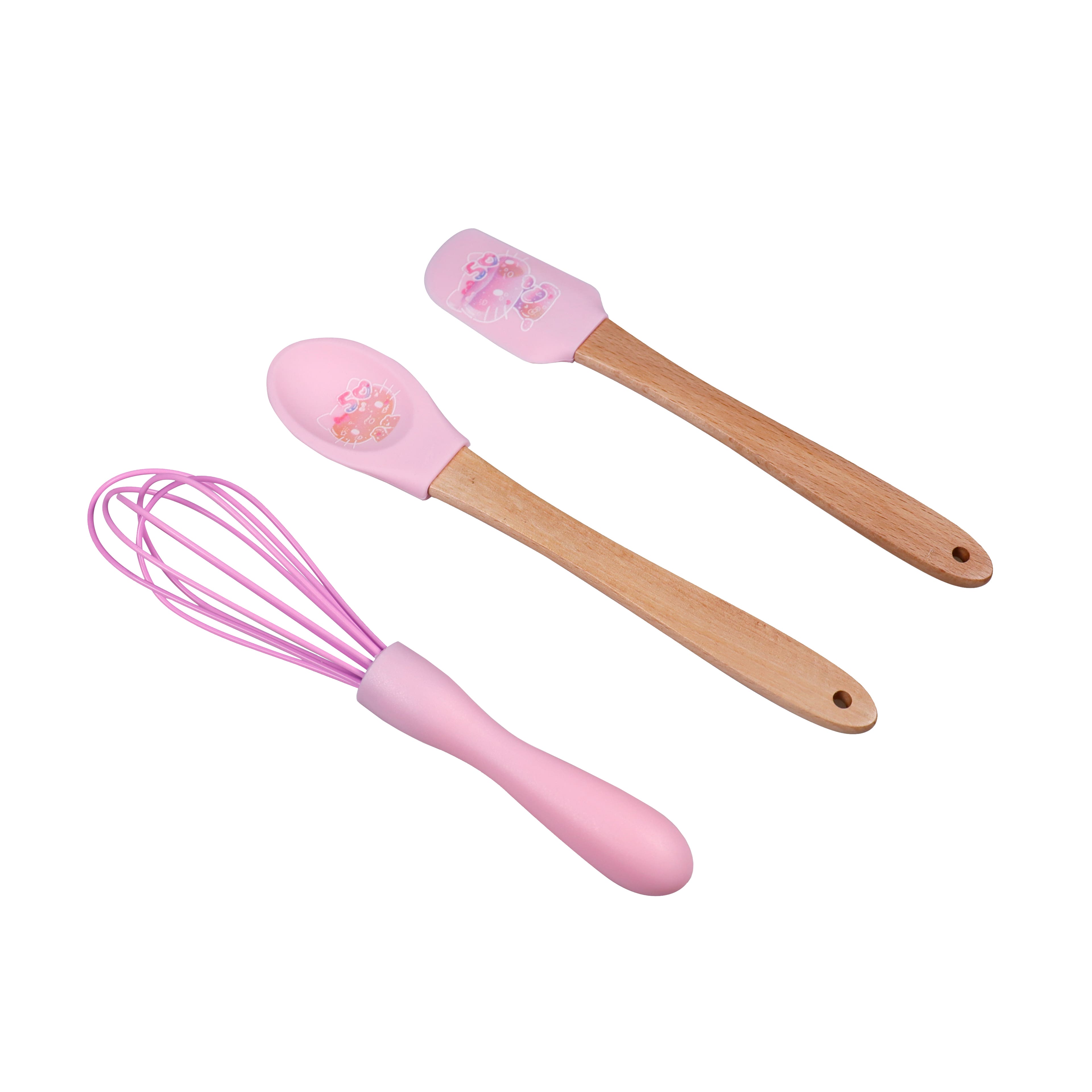 Handstand Kitchen Hello Kitty&#xAE; 50th Anniversary Mini 3 Piece Utensil Set