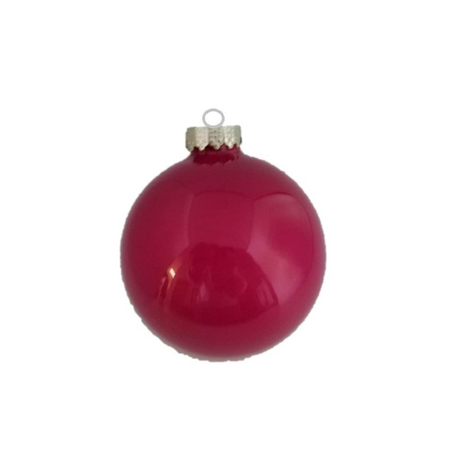 Whitehurst 8 Pack 3.25" Pearl Glass Ball Christmas Ornaments