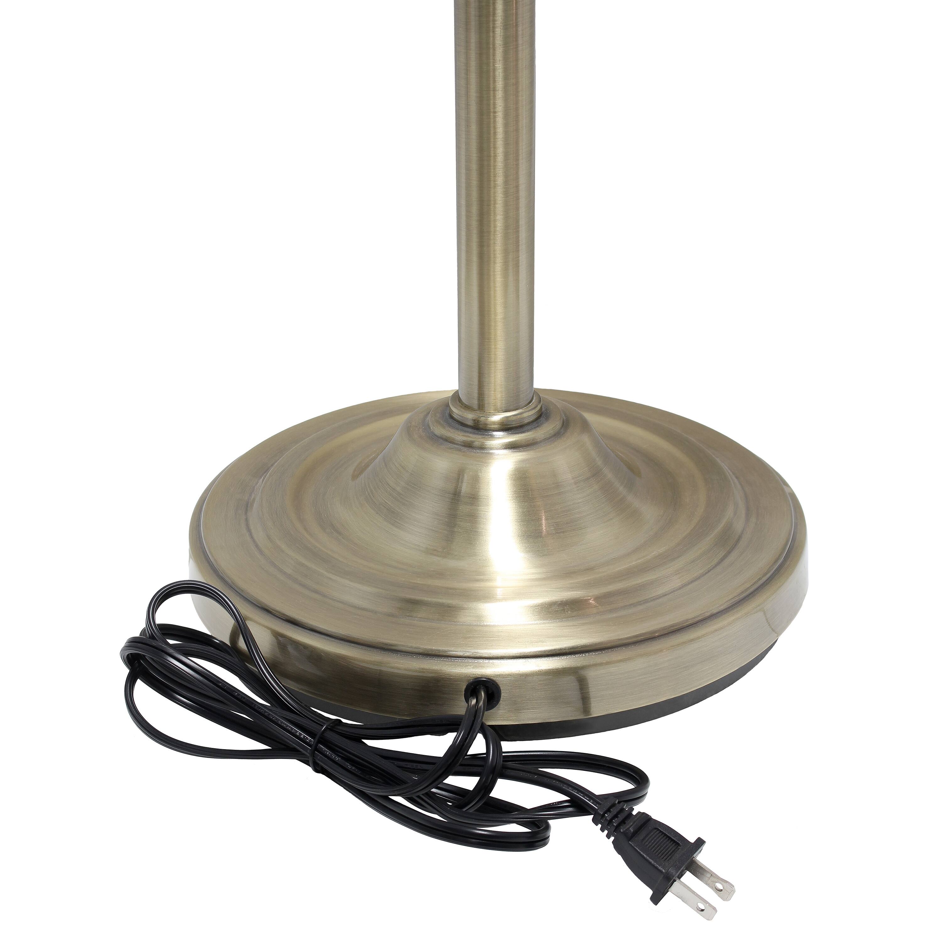 Lalia Home Torchiere Floor Lamp with 2 Reading Lights