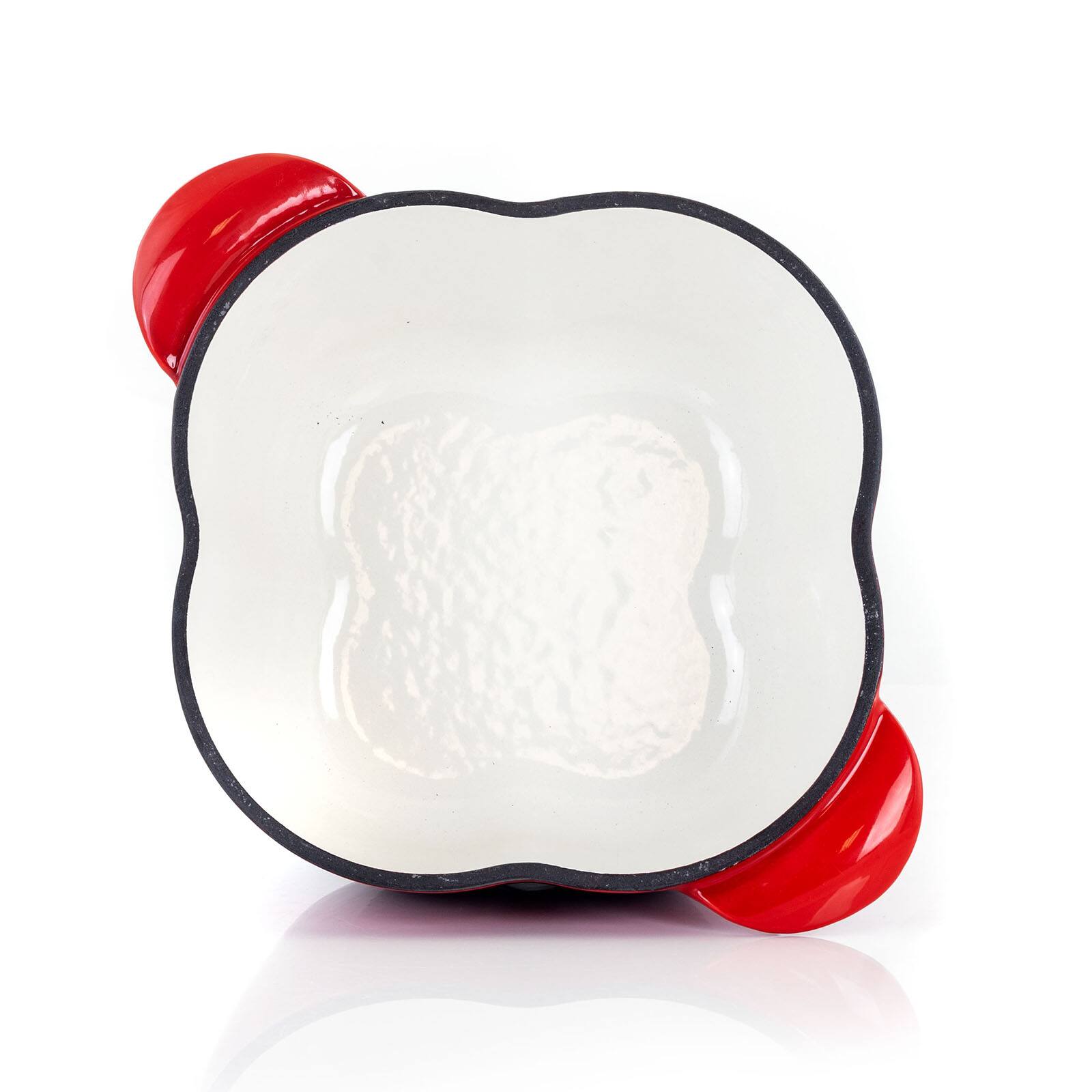 MegaChef 3qt. Red Pepper Shaped Enameled Cast Iron Casserole