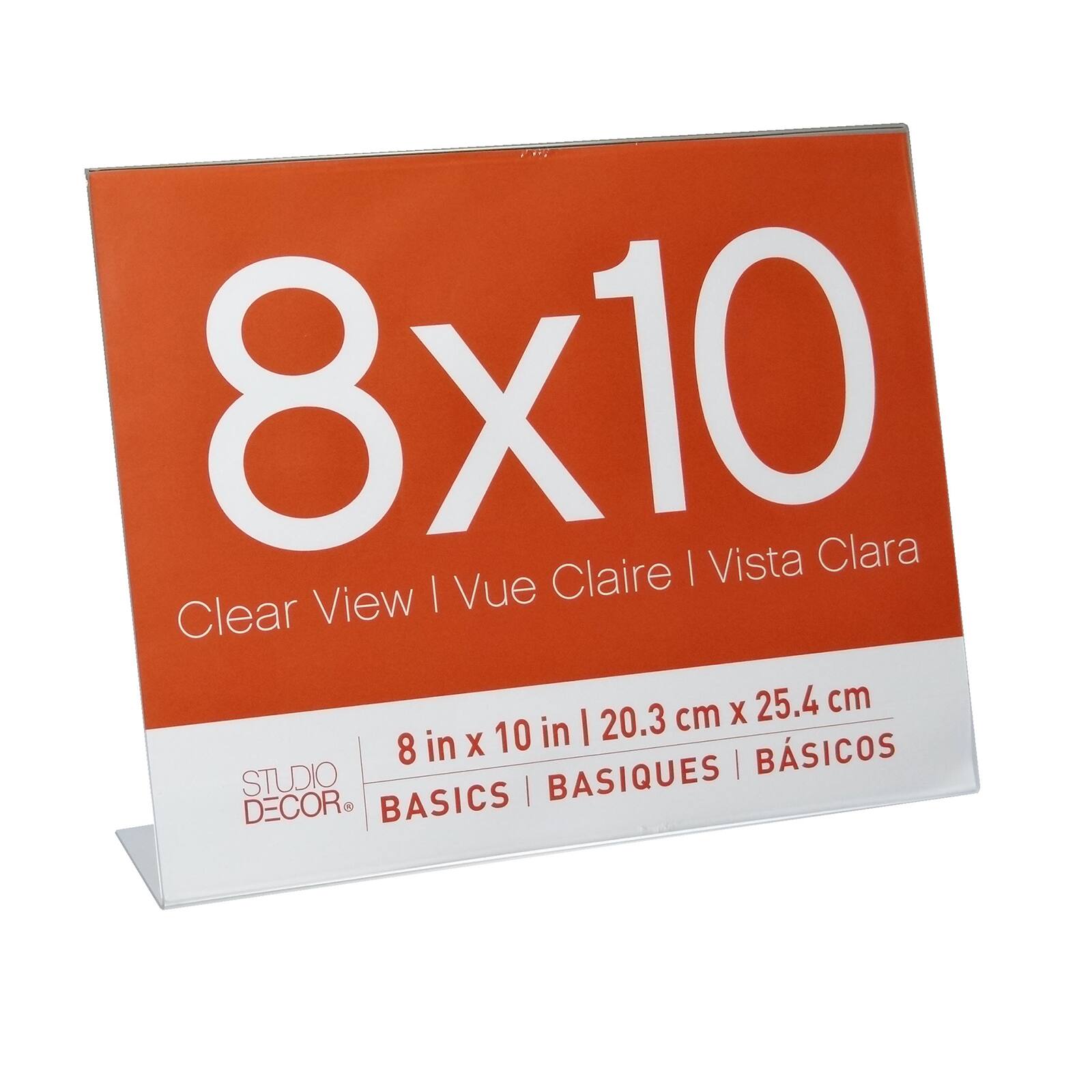 12 Pack Acrylic Bent Horizontal 8" x 10" Frame, Basics by Studio Décor® Michaels