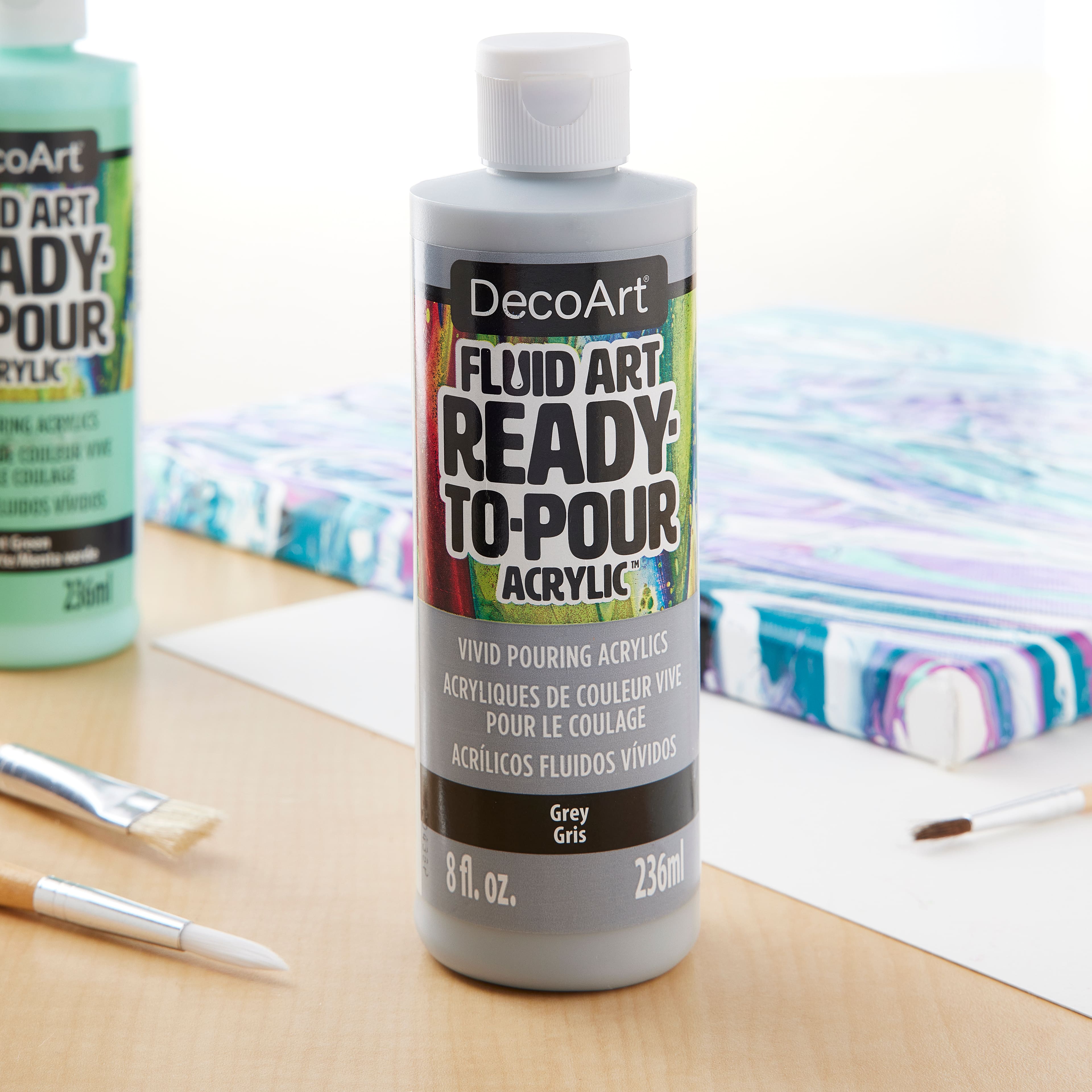 DecoArt&#xAE; Fluid Art Ready-to-Pour Acrylic&#x2122; Paint, 8oz.