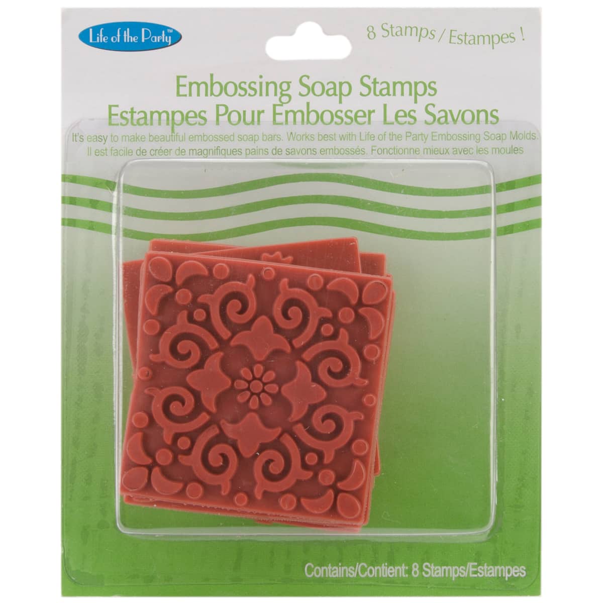 Life of The Party Soap Embossing Stamp Assortment 8-pkg-square